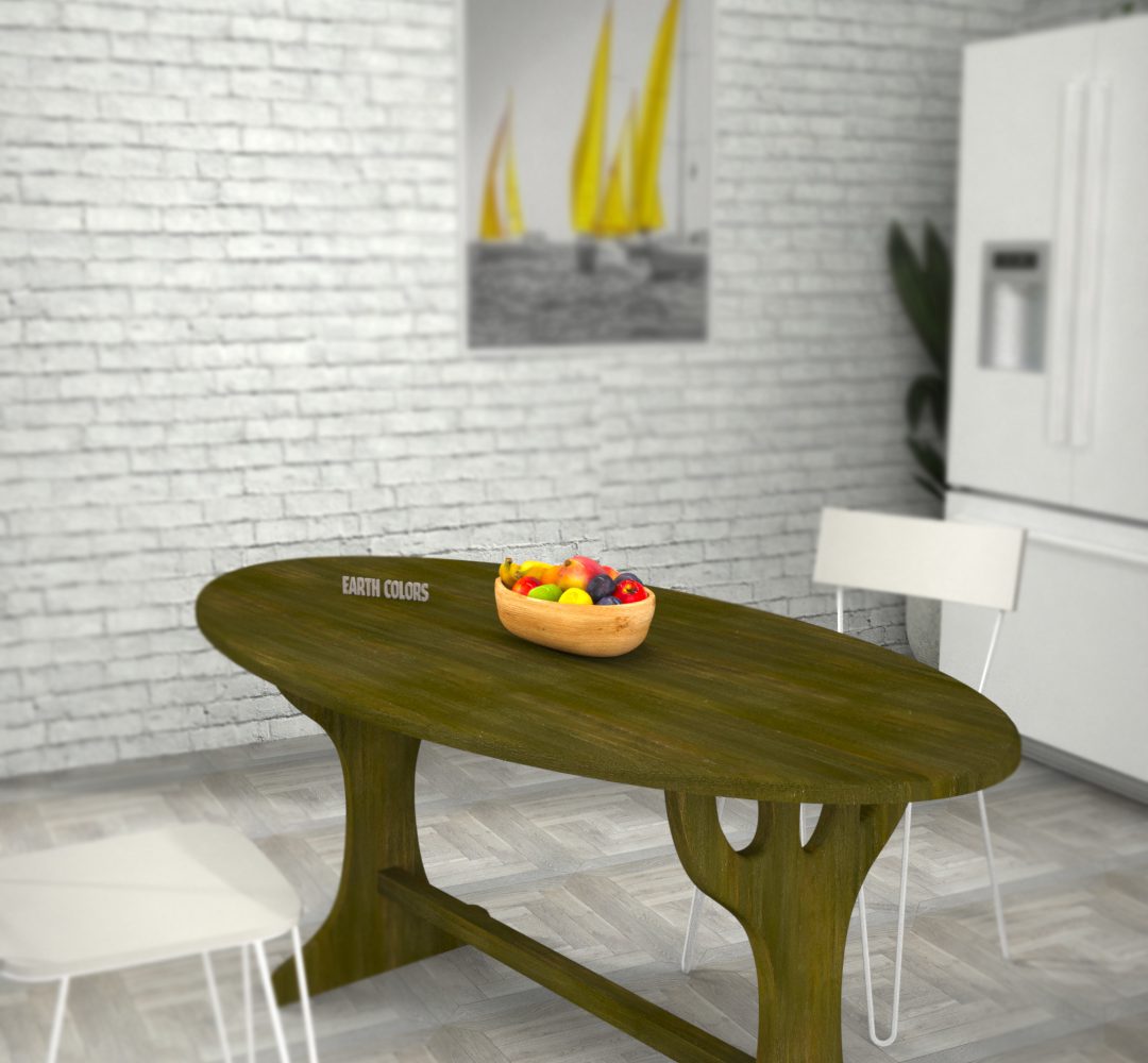 100cm round dining table