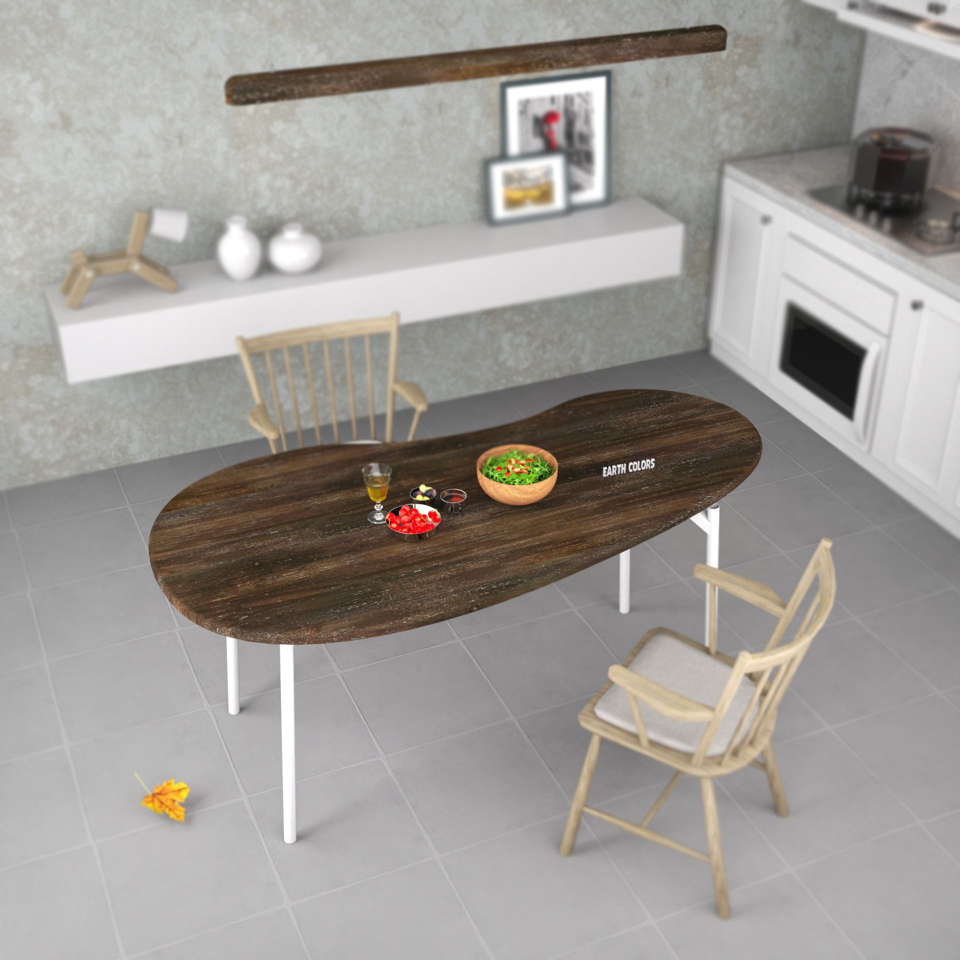 6 seat round dining table