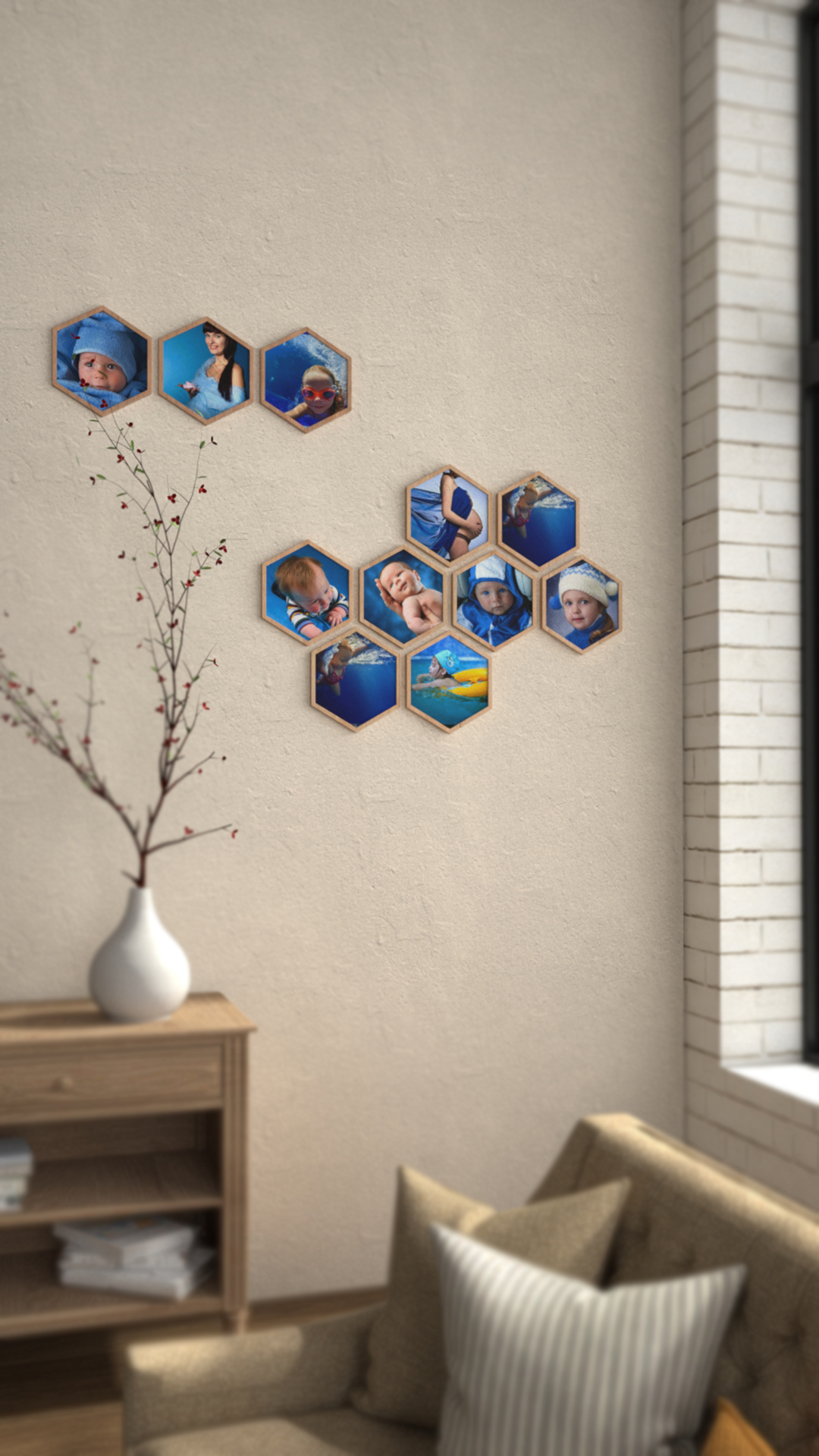 Collage picture wall frames