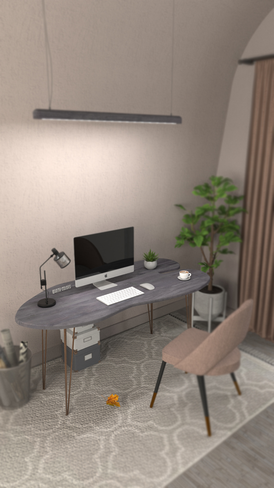 Spare some time to discover magnificent Corner desk office from EARTHCOLORS