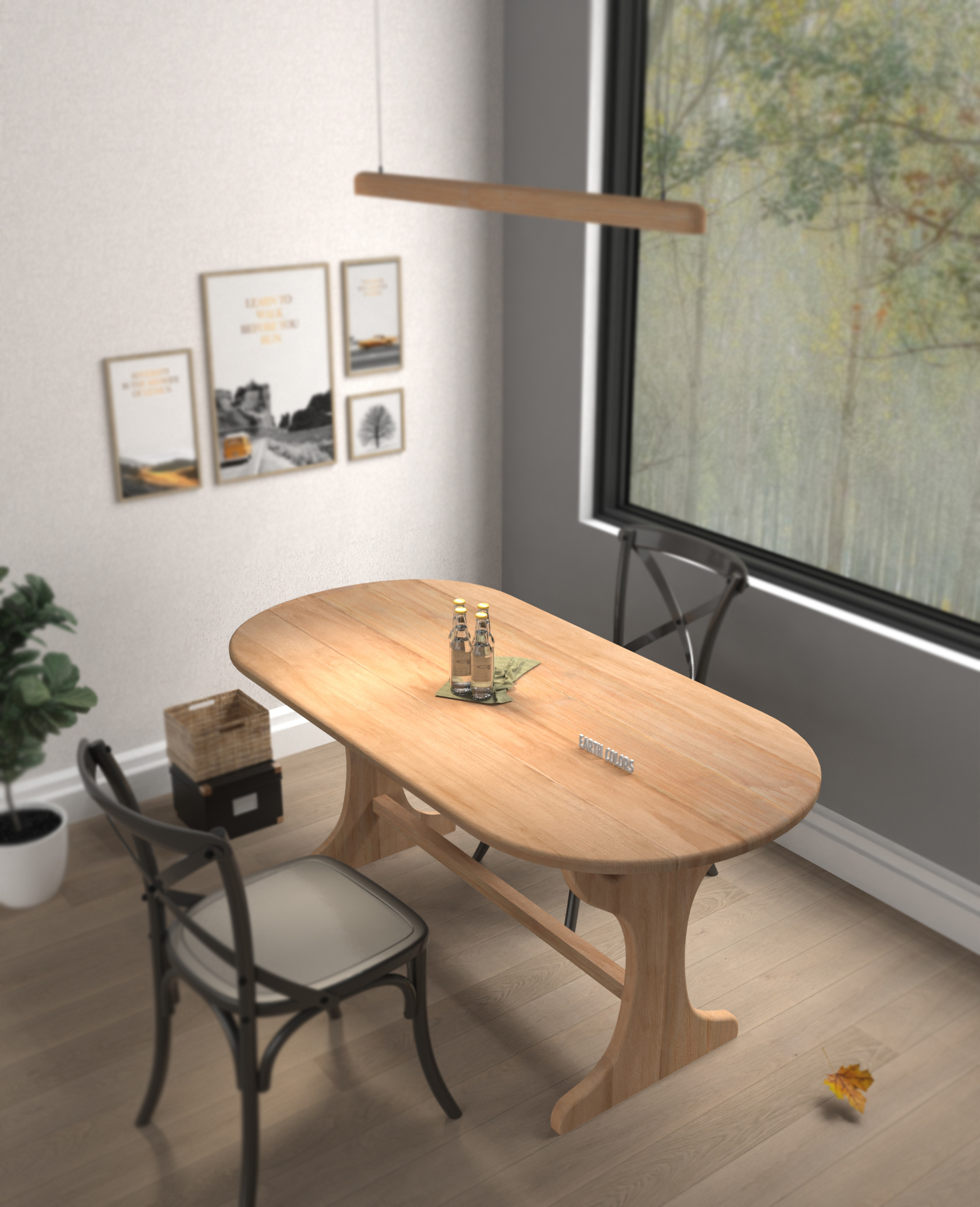 Have immaculate Dark wood dining tables at EARTHCOLORS