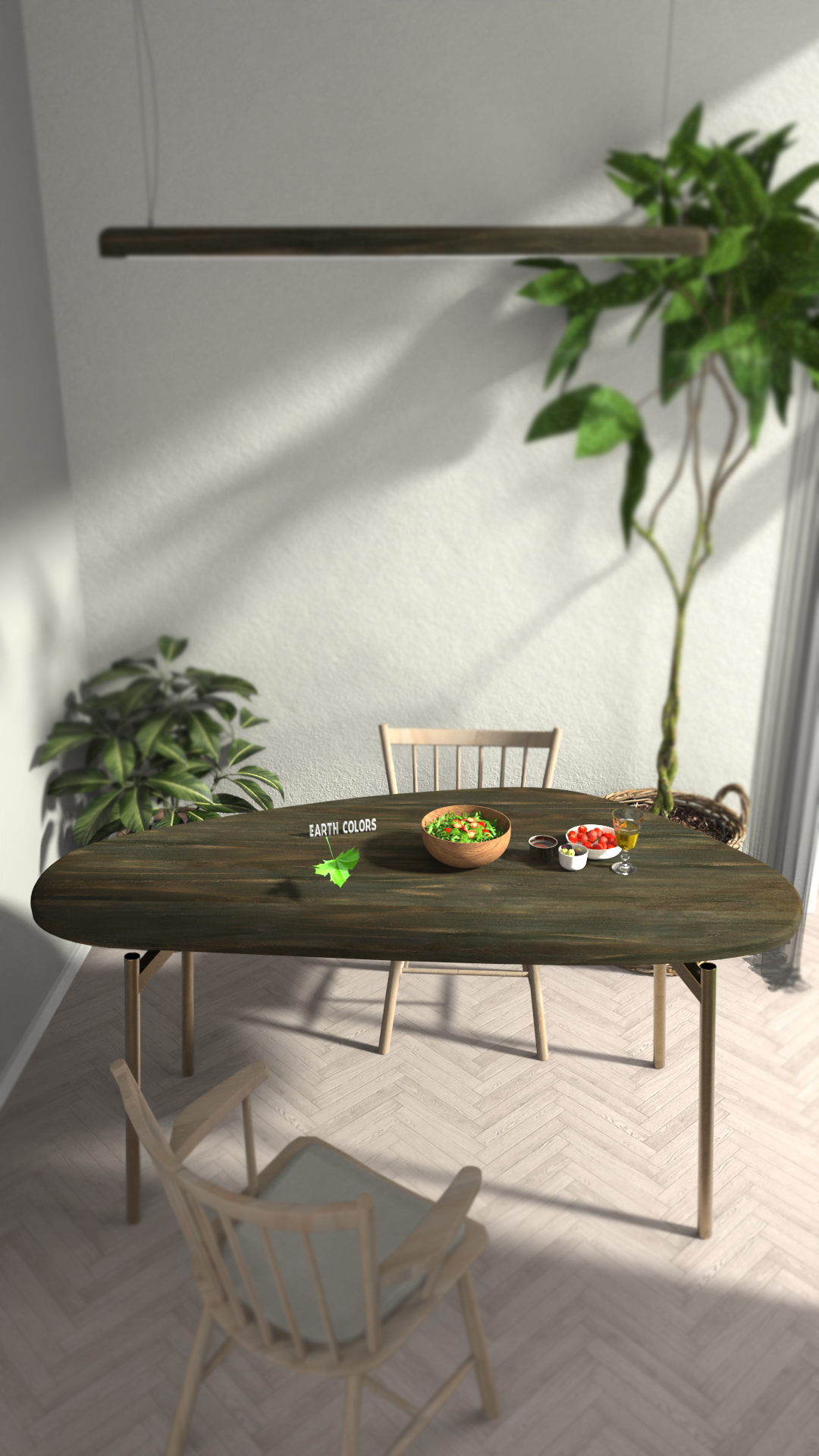 Discover dark wooden dining tables at EARTHCOLORS