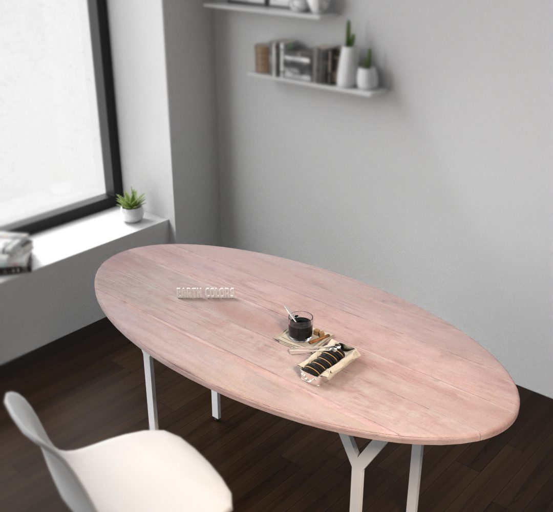 Decorate round dining table