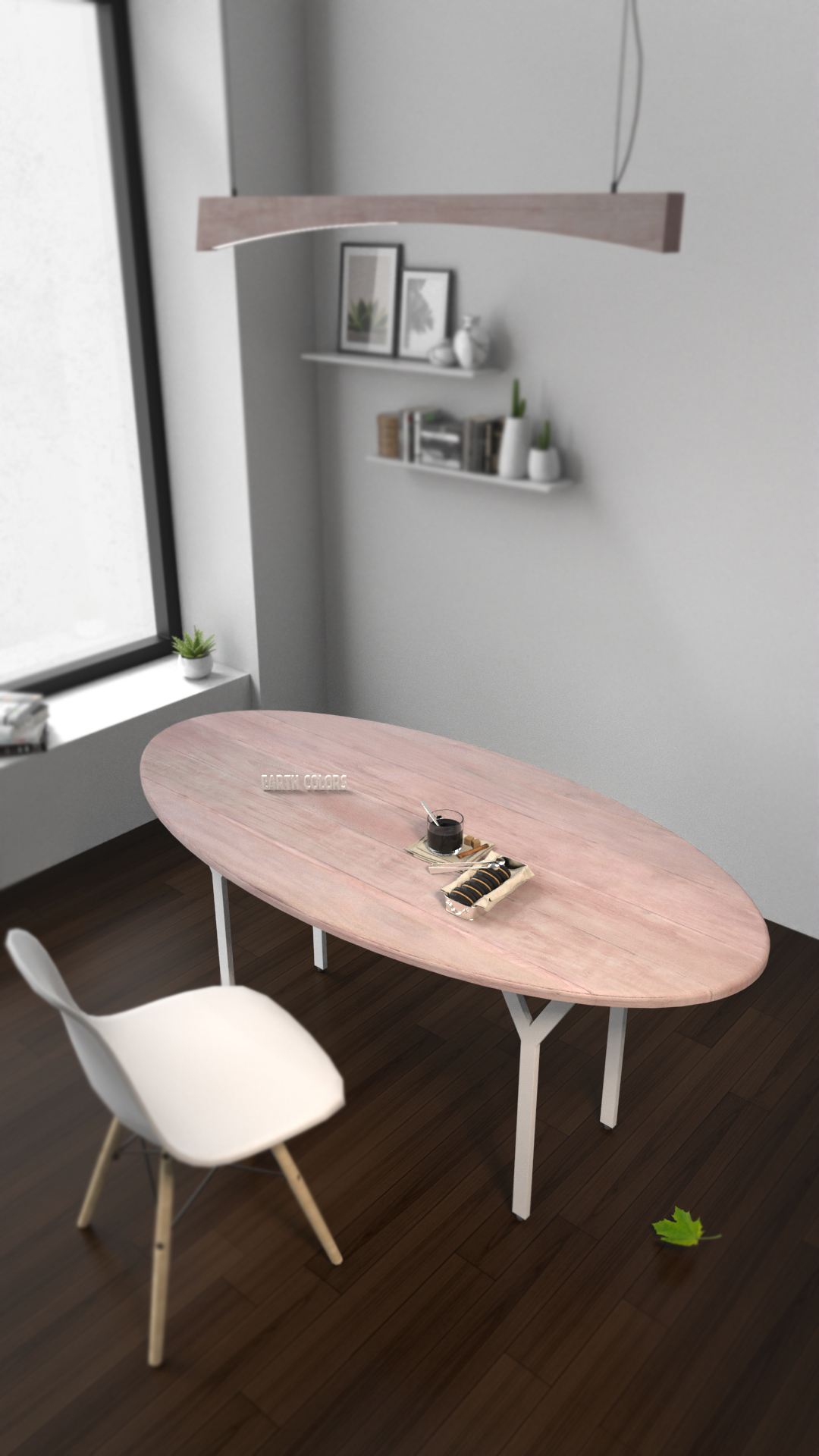 Decorate round dining table