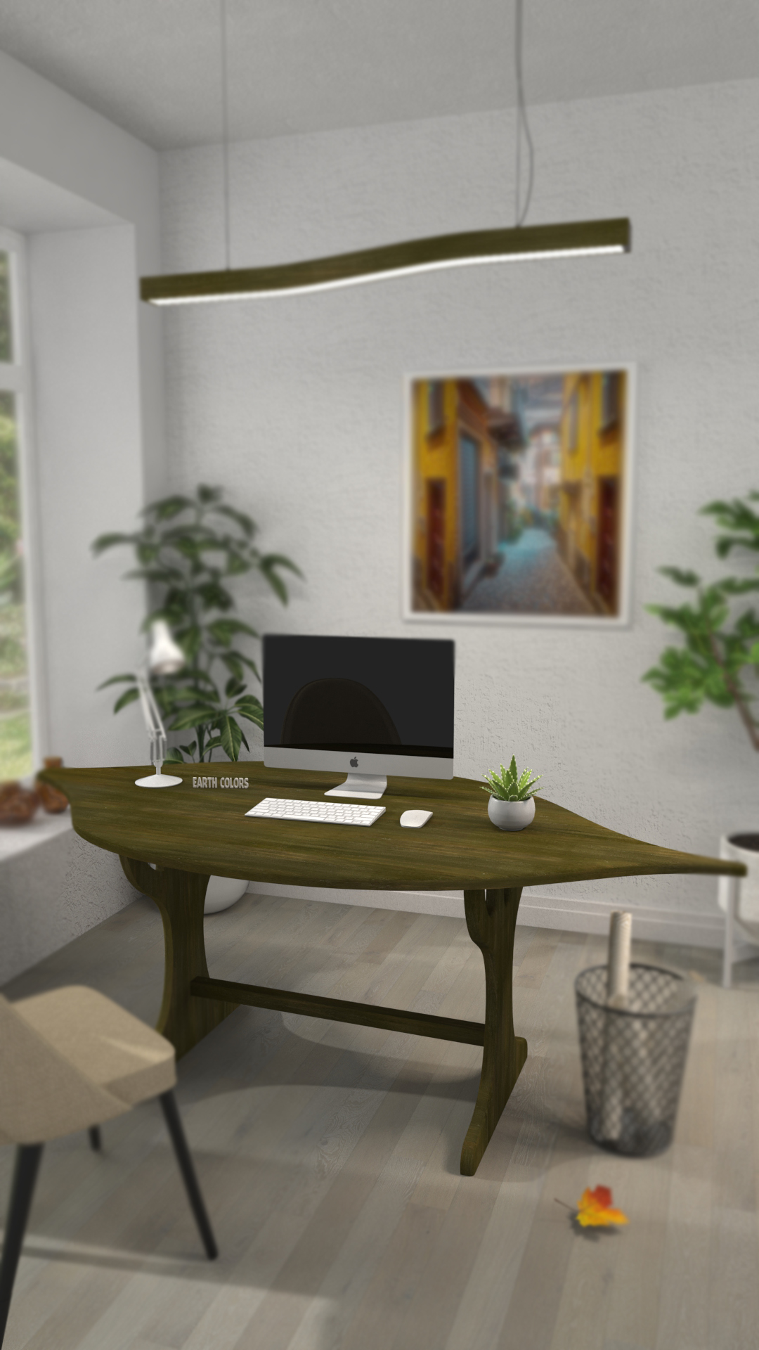 EARTHCOLORS creates tailor-made Desk office decor