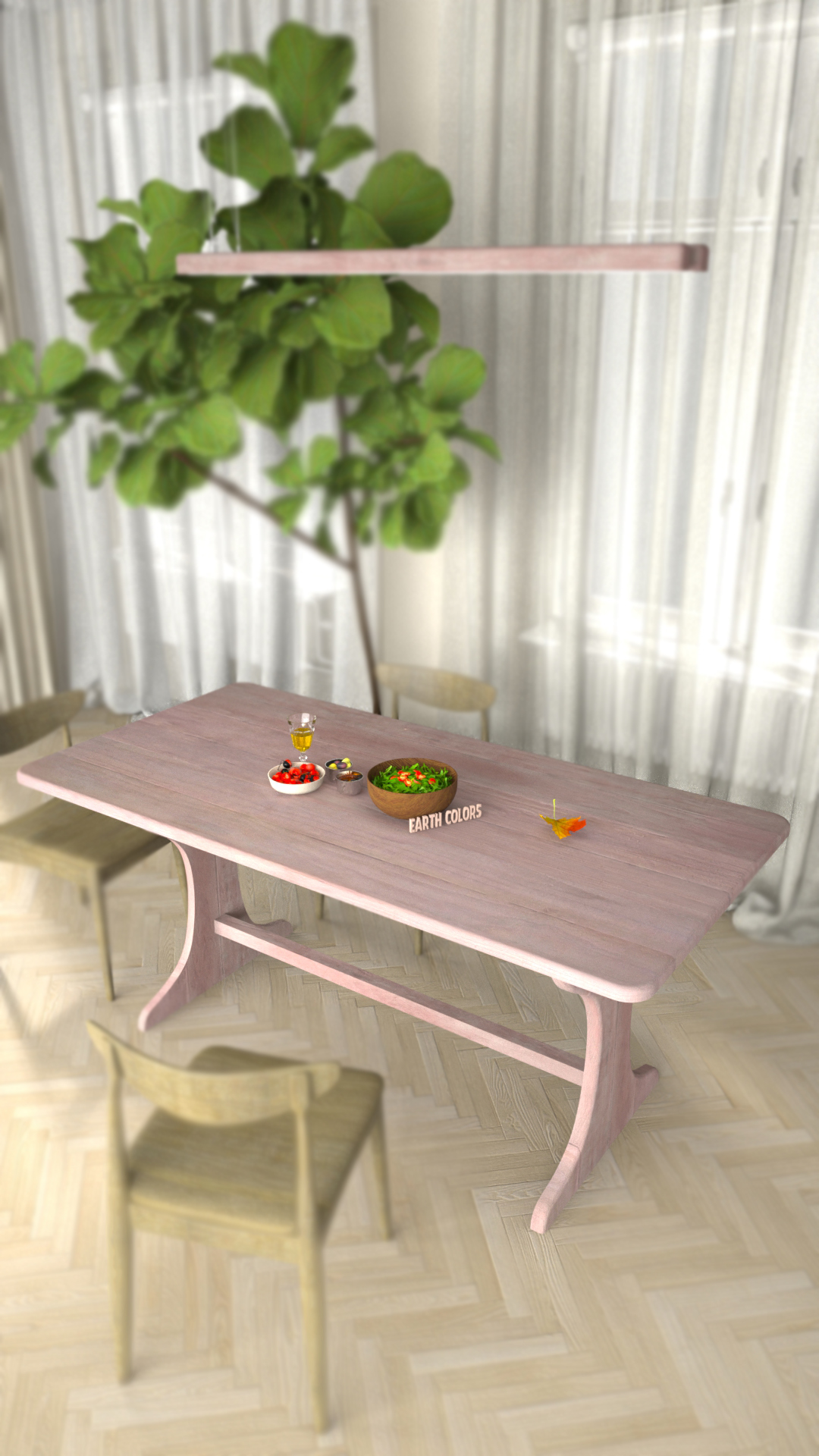 Get artistic Dining table 120cm at EARTHCOLORS