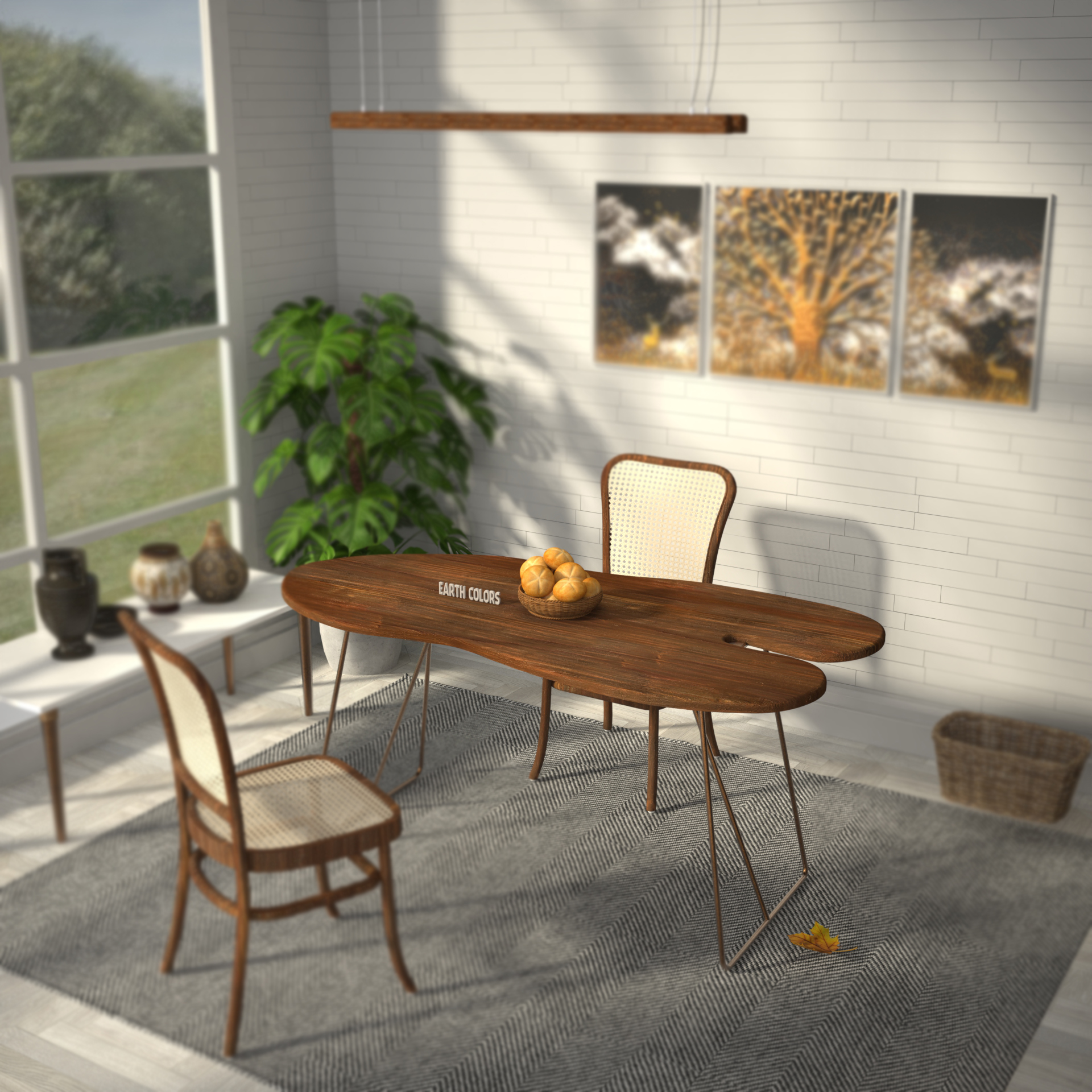 Dining table design wood