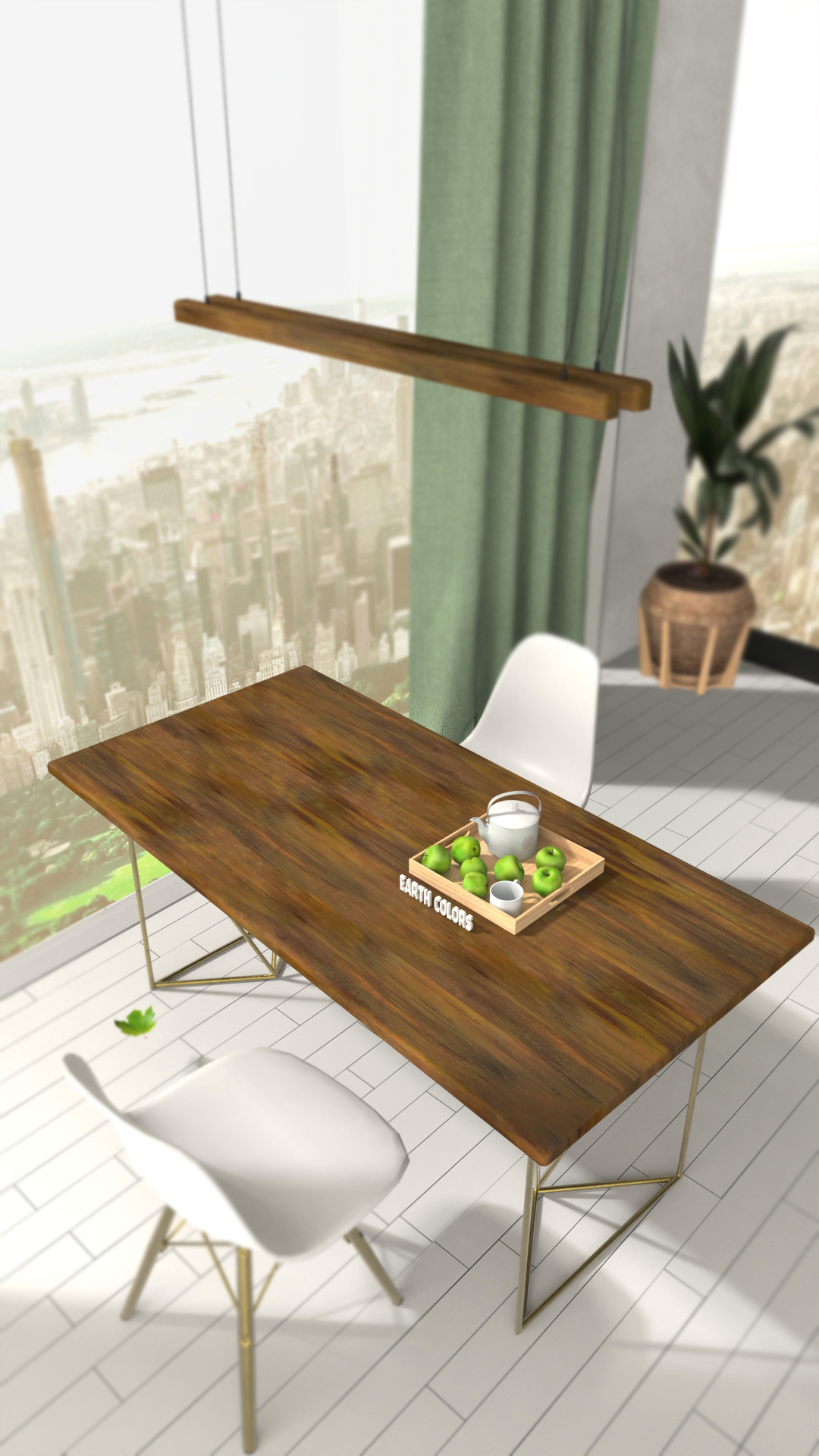 Decorate your dining room with Dining table designs wood from EARTHCOLORS