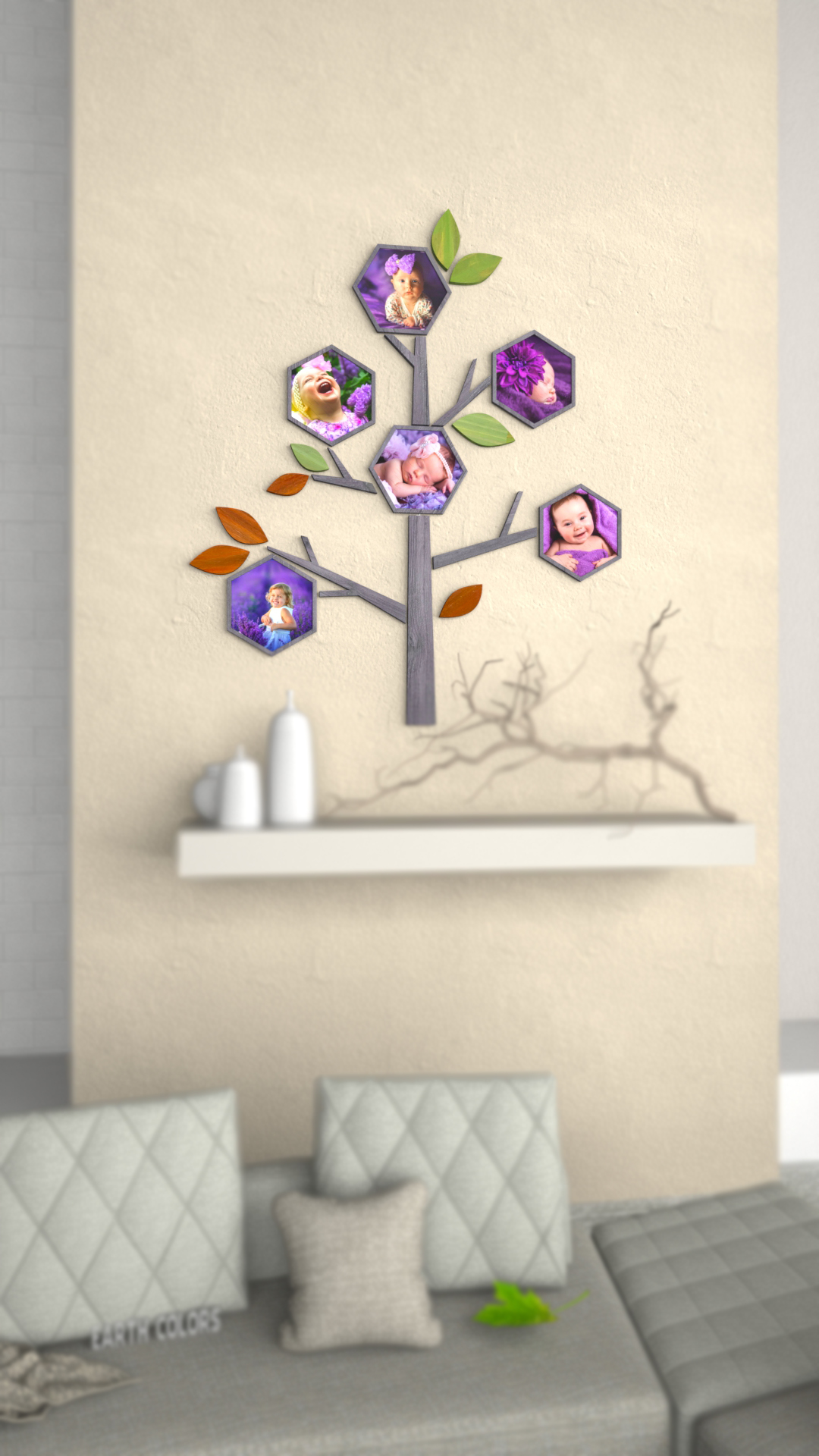 Every Family tree wall decor is going to lighten up up your interior wall