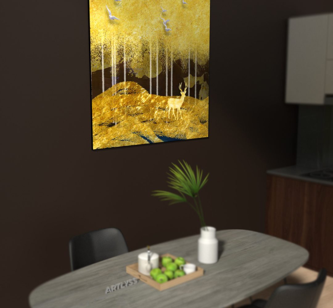 Floating frame for canvas