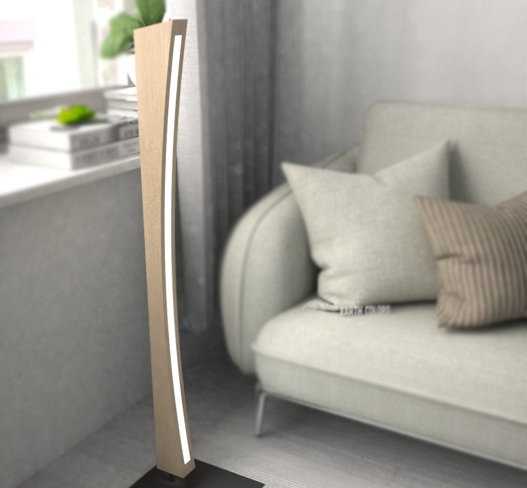 Floor lamp wood