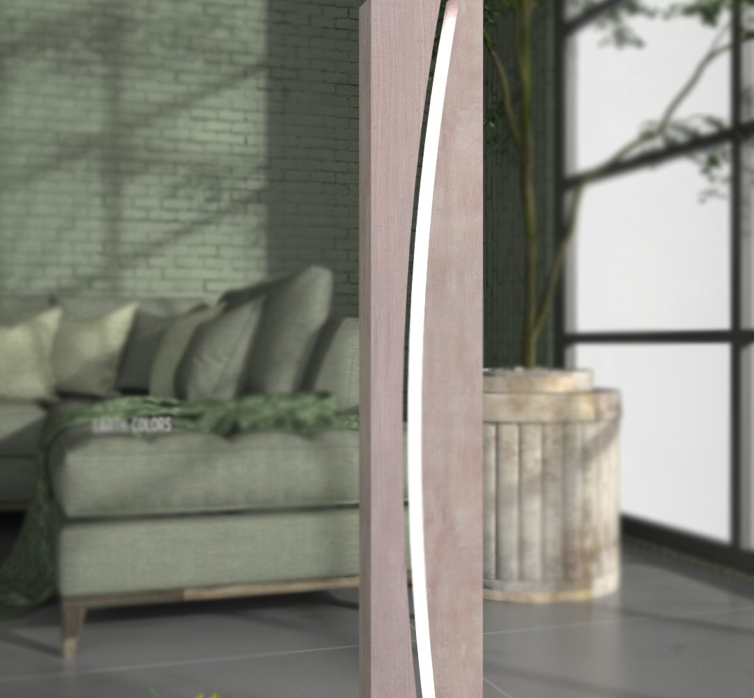 Floor lamp wooden