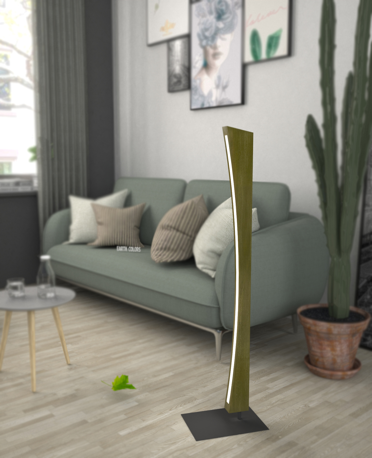 Floor lamps wooden