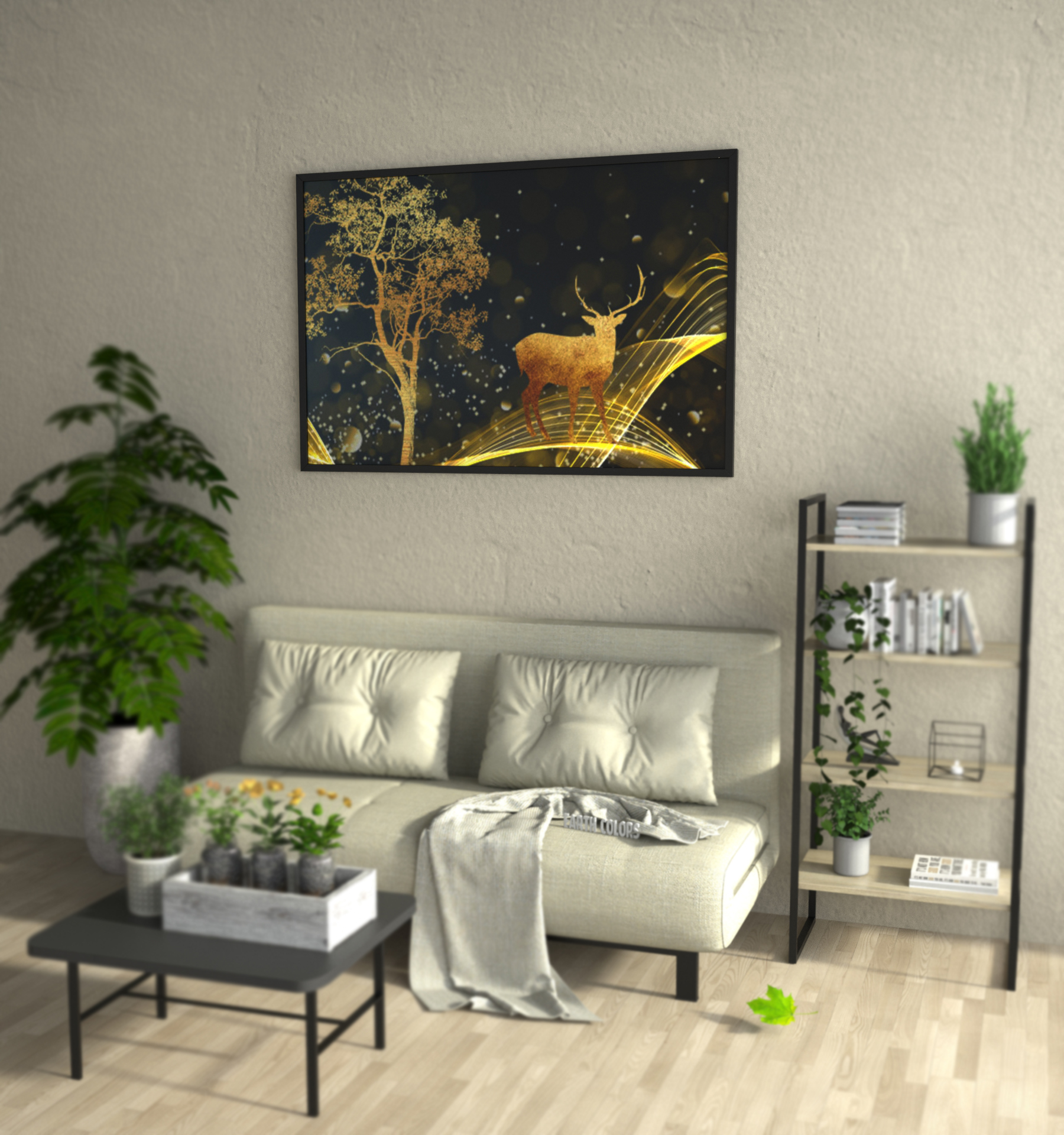 Frame canvas painting