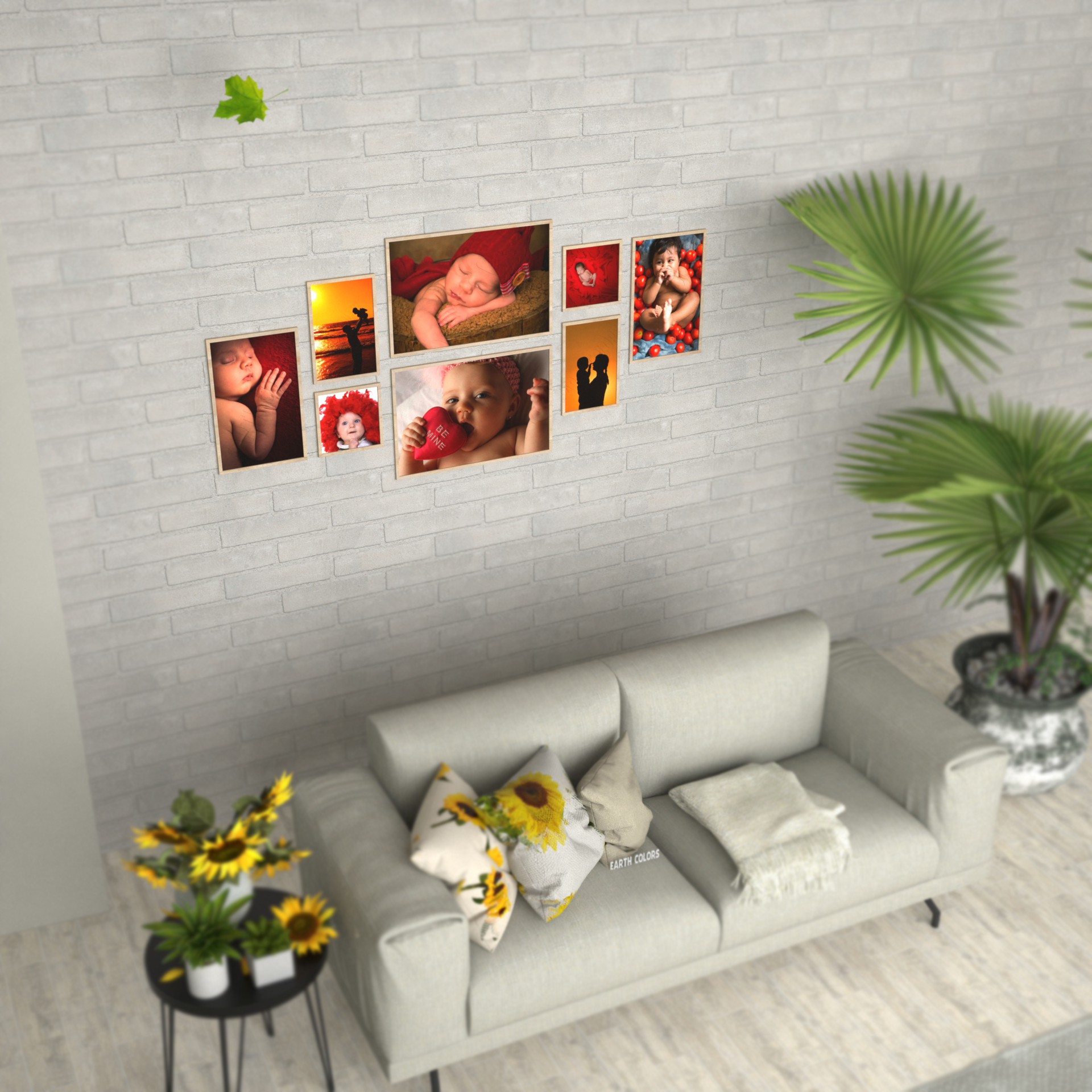 Introduce uniqueness in your frame collage for your interior