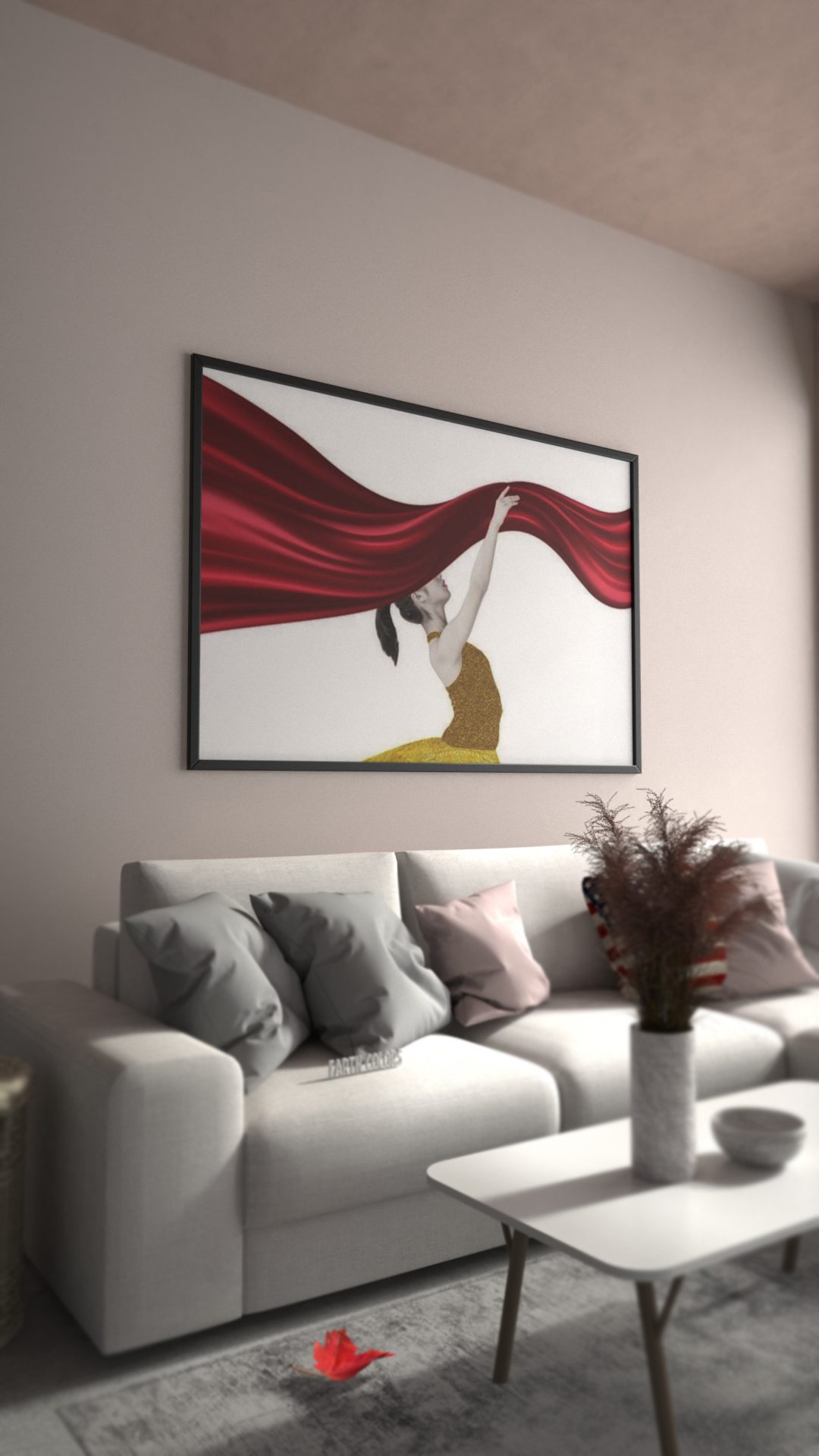 Visualize framed art for walls with flexible popular colours