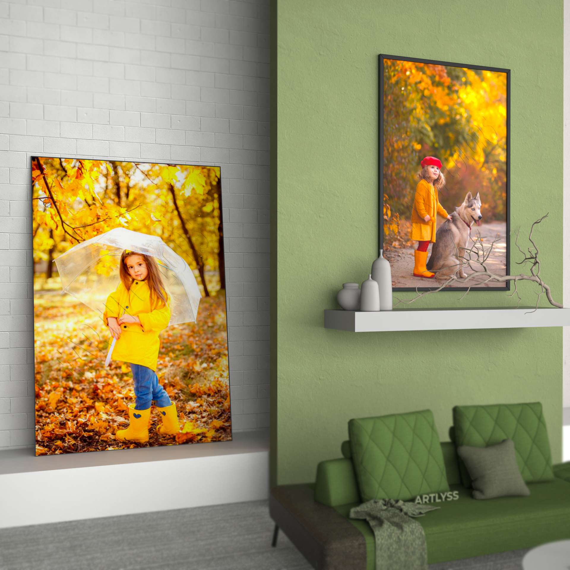 Place your very own favorite design for framed personalised photo