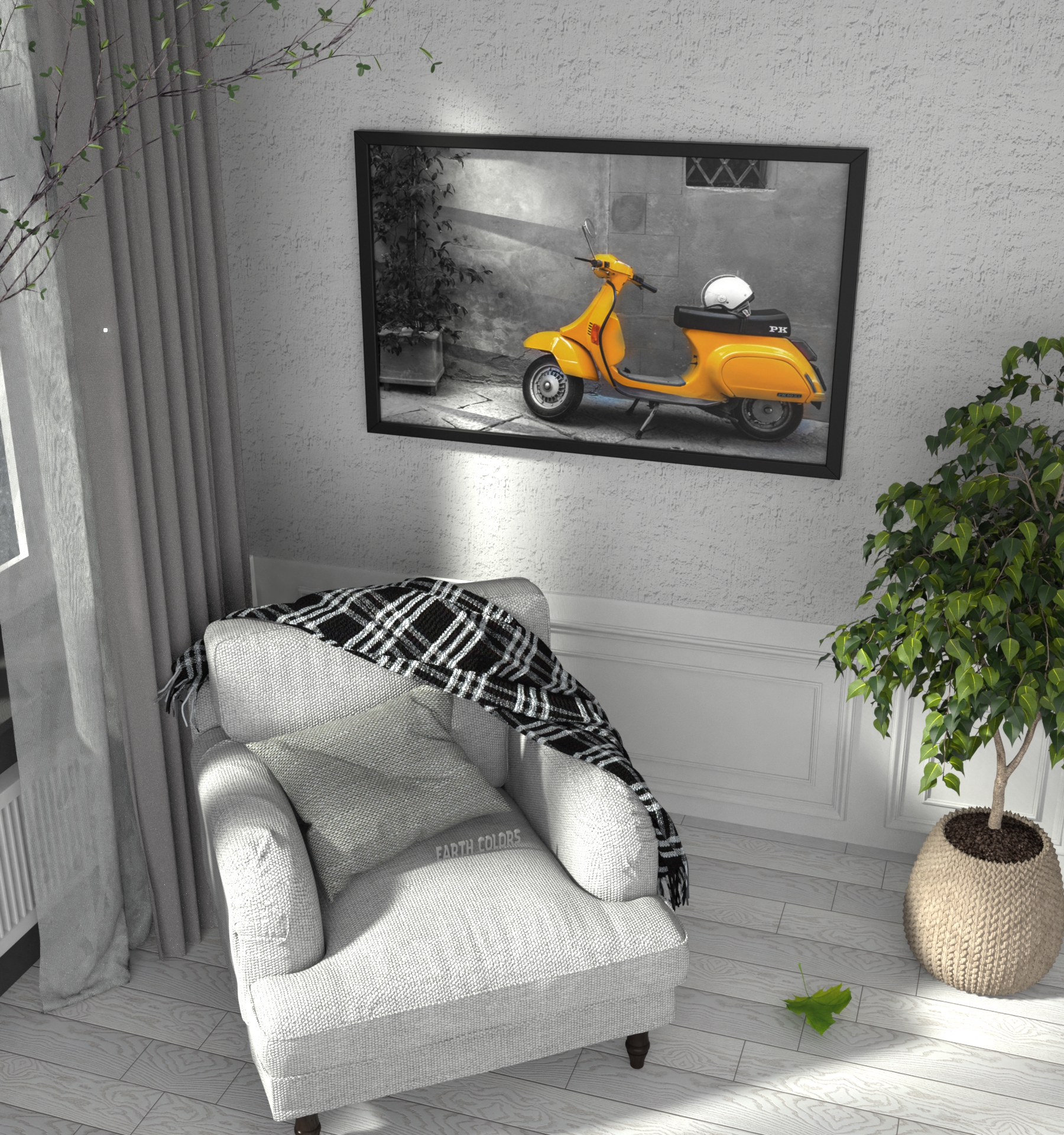 Visualize your solo, custom, or windows framed wall art