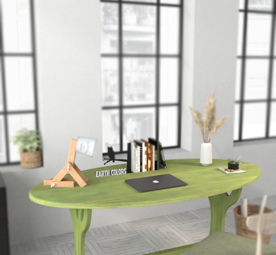 Green desk