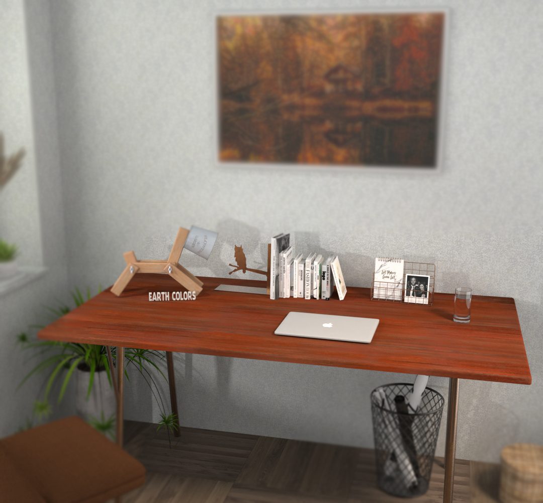 L shaped home office desk