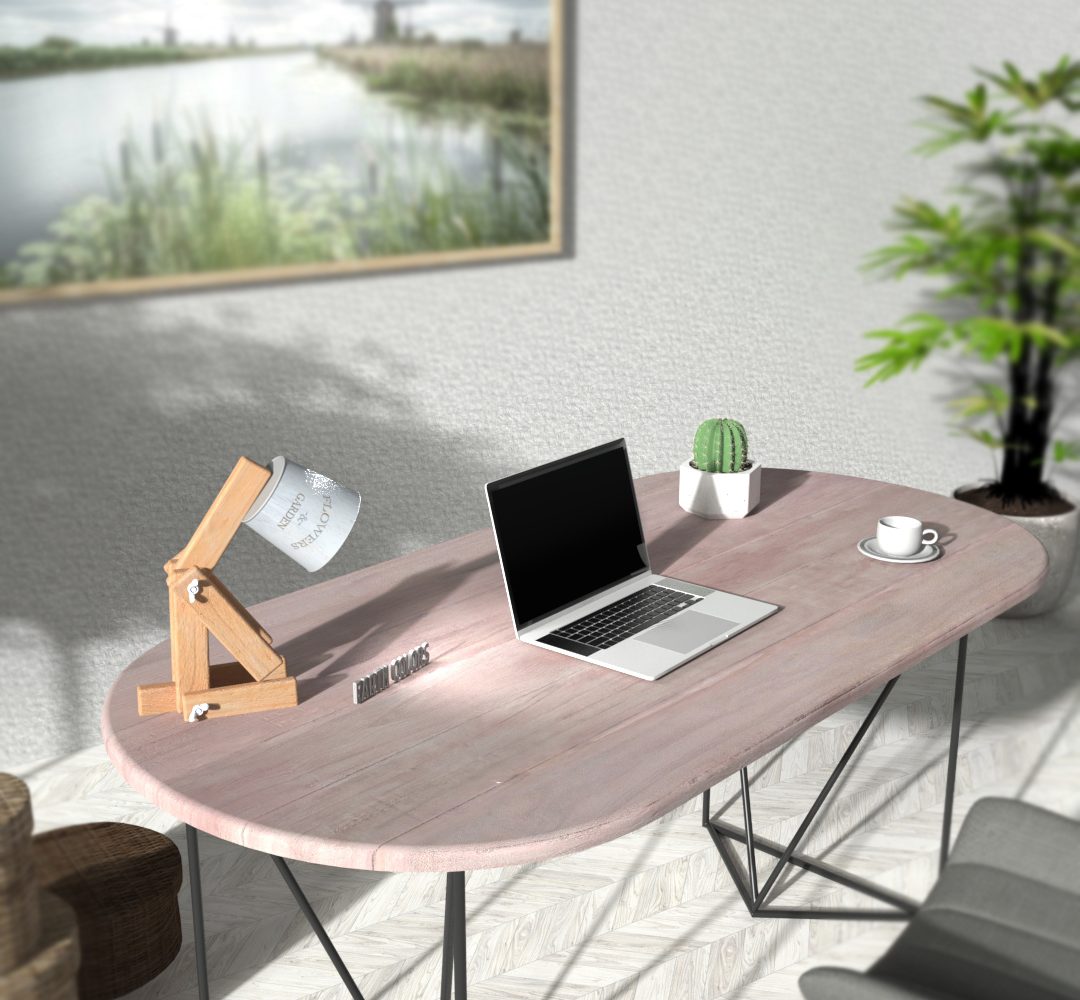 L shaped small desk