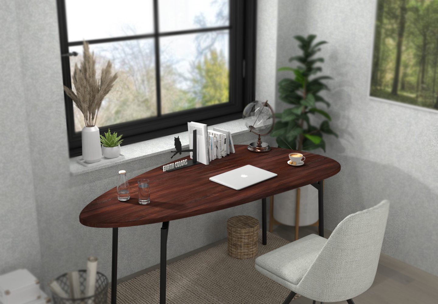 L shaped table for office