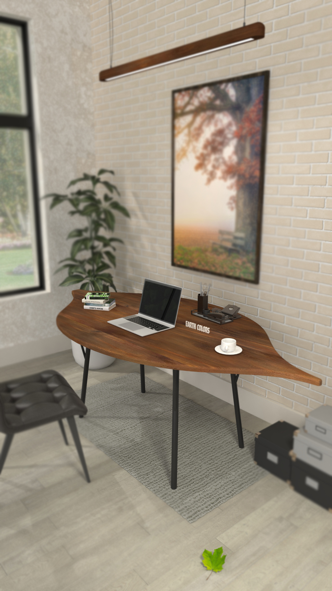 Get the Leaf shape dining table at EARTHCOLORS