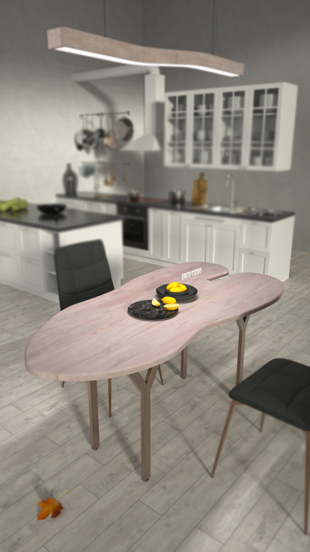 EARTHCOLORS designs better Leaf shaped dining table than others