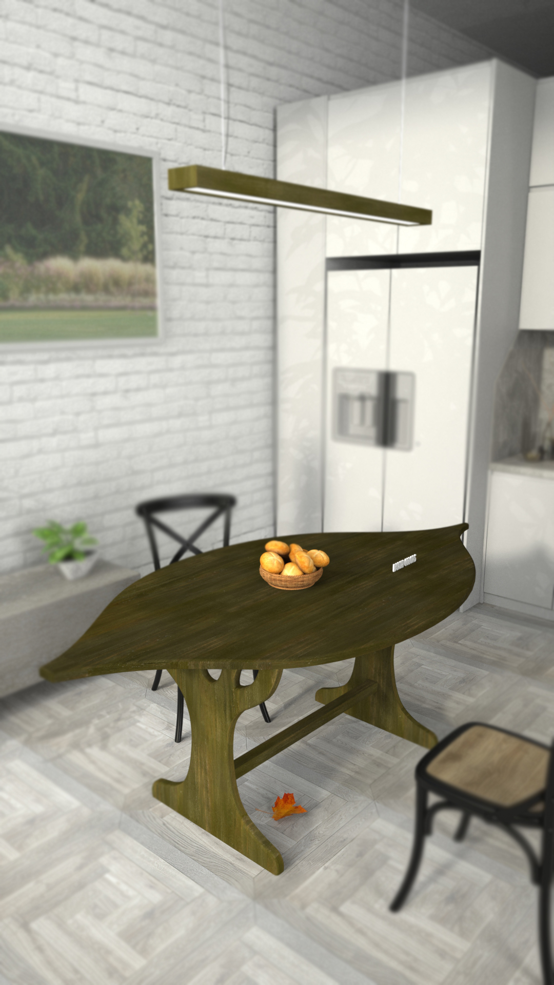 Malaysian wood dining table