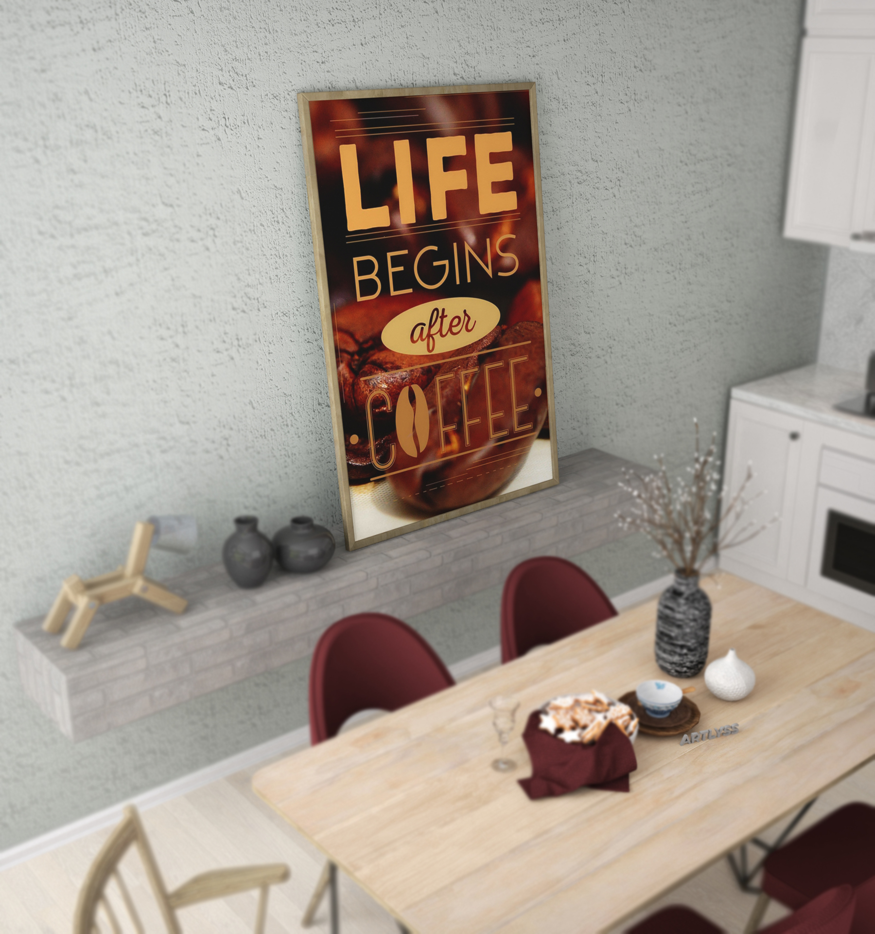 Show entire family upbringing via metal wall art decor