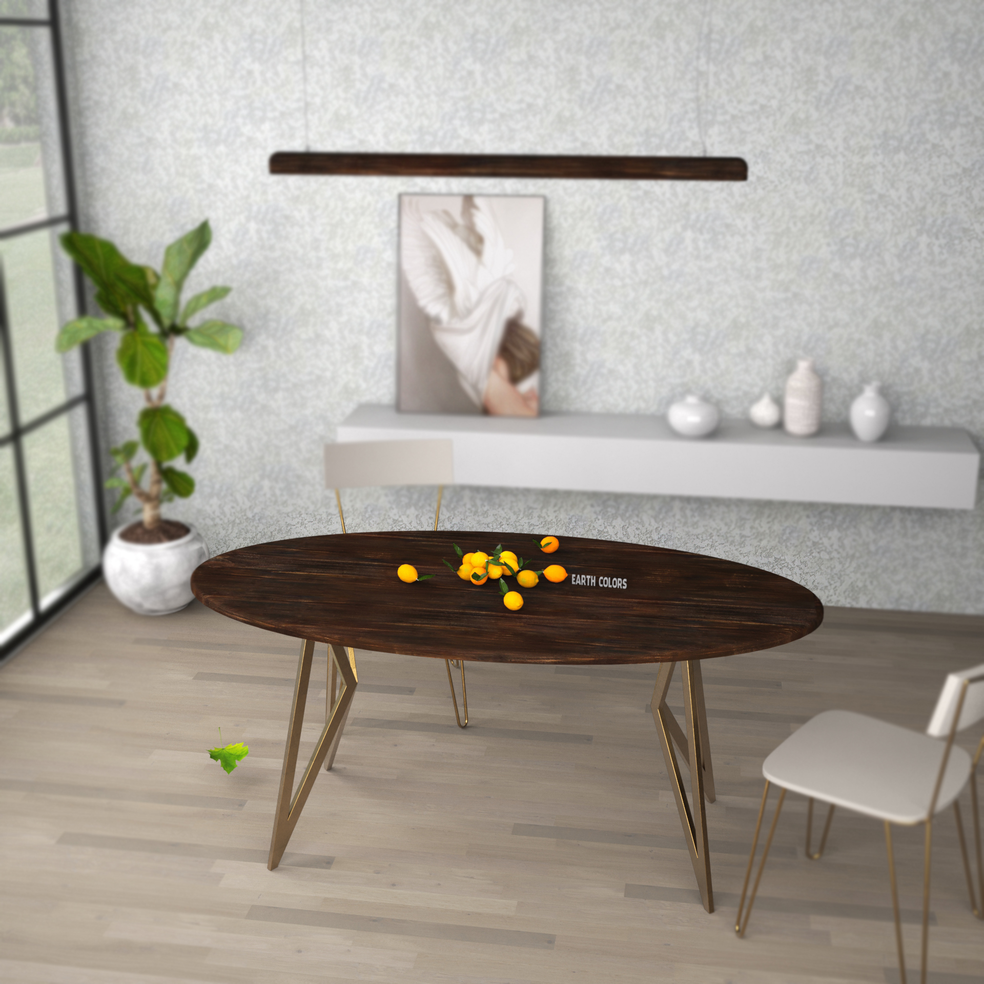 Modern dining table designs wooden