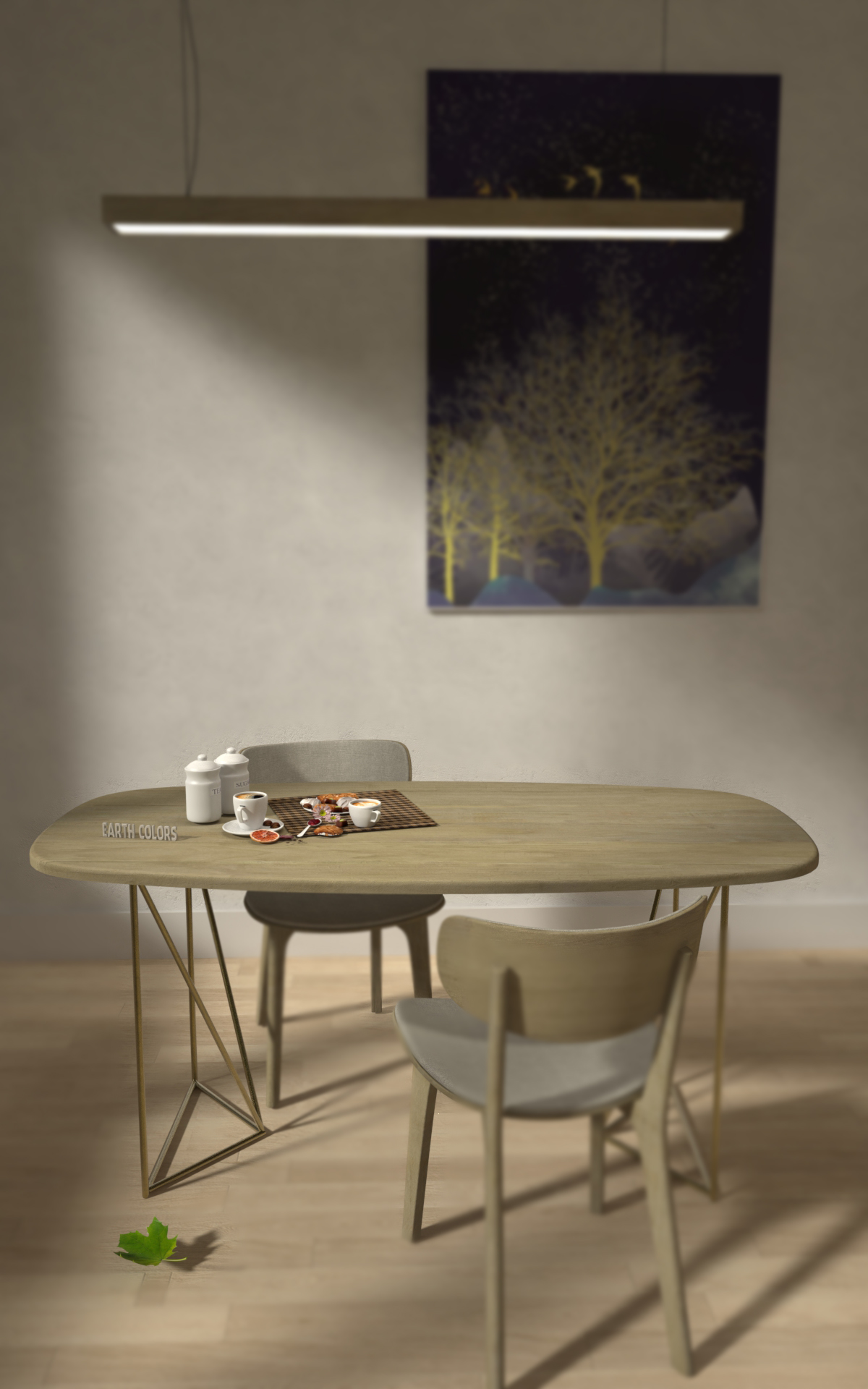 Modern dining table designs wooden
