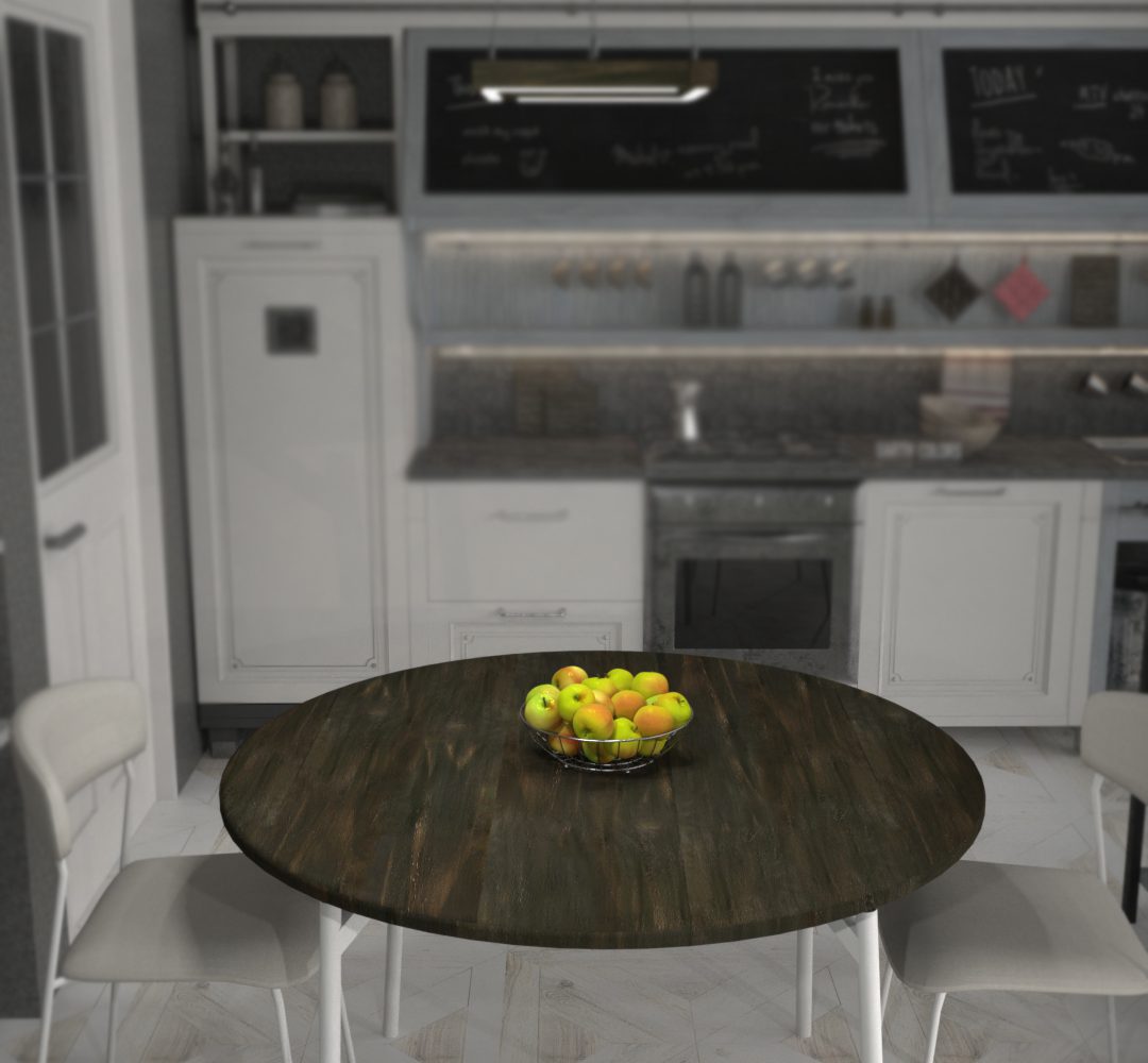 Modern round wood dining tables