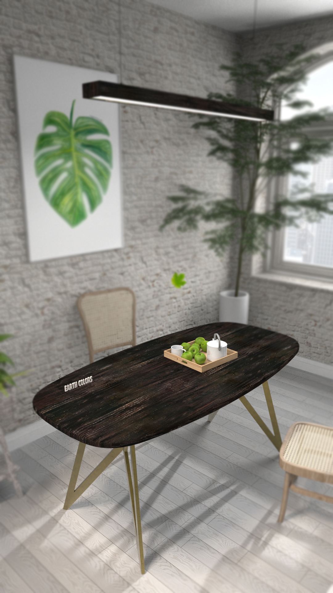 EARTHCOLORS creates much better natural wood table tops than the others