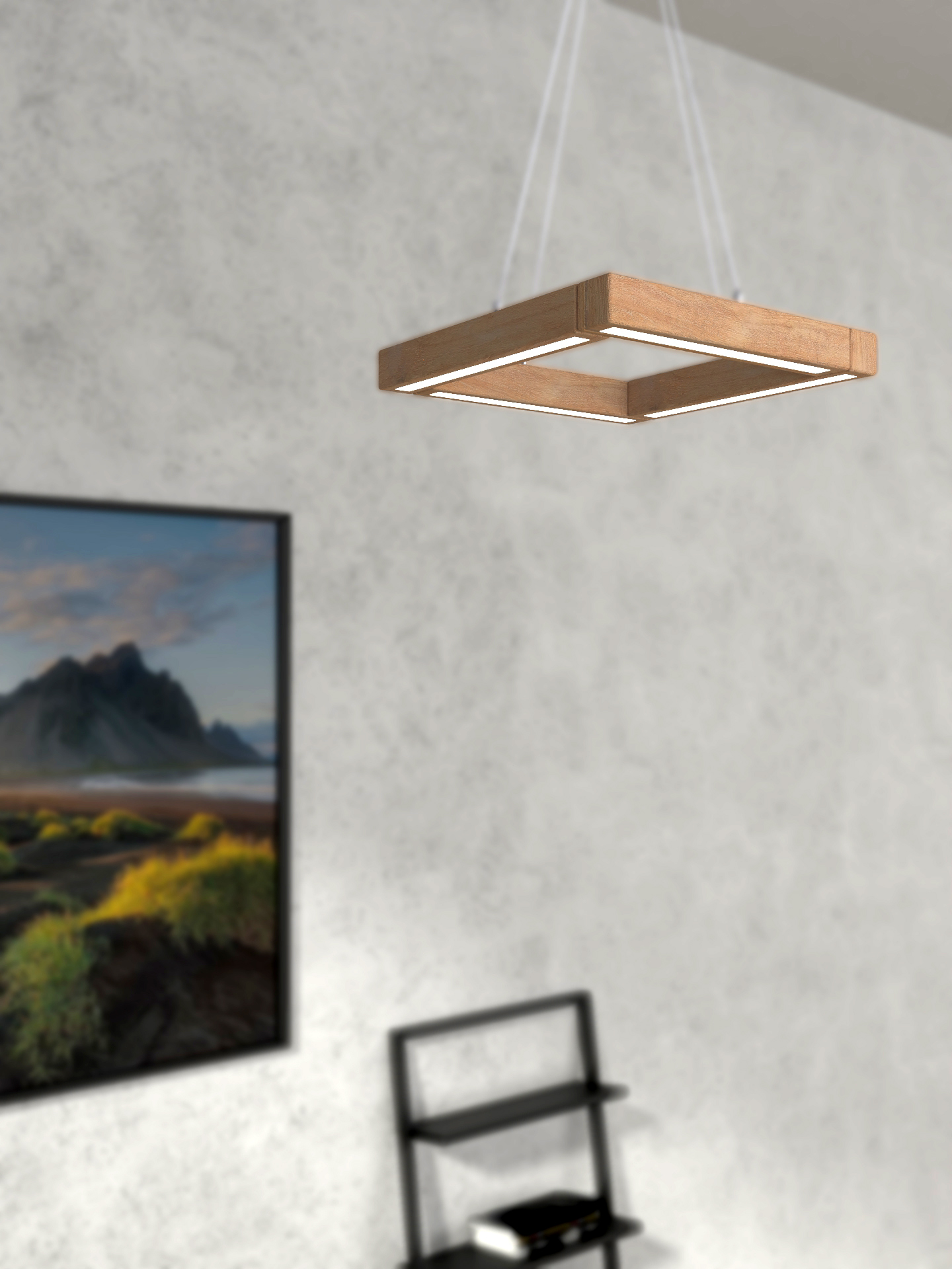 Classy lean Pendant lights with wood