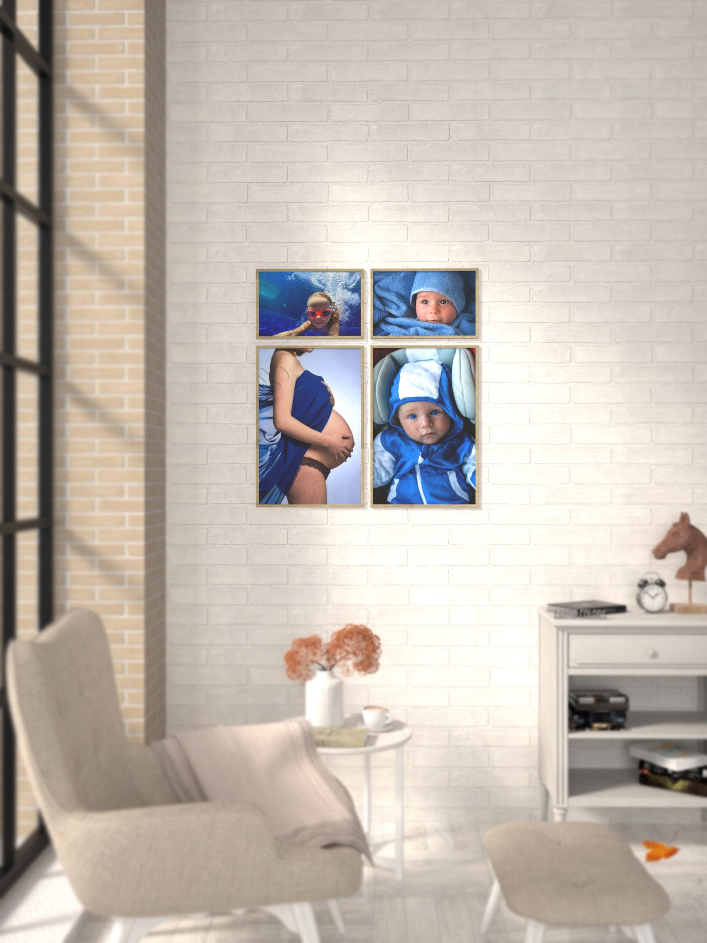 Imaginative picture collage frame to create masterpieces