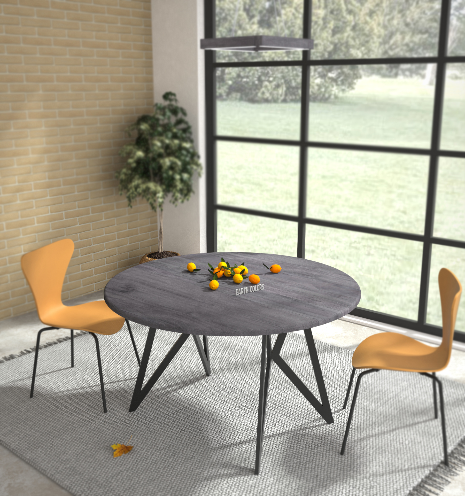 Round dining table 4