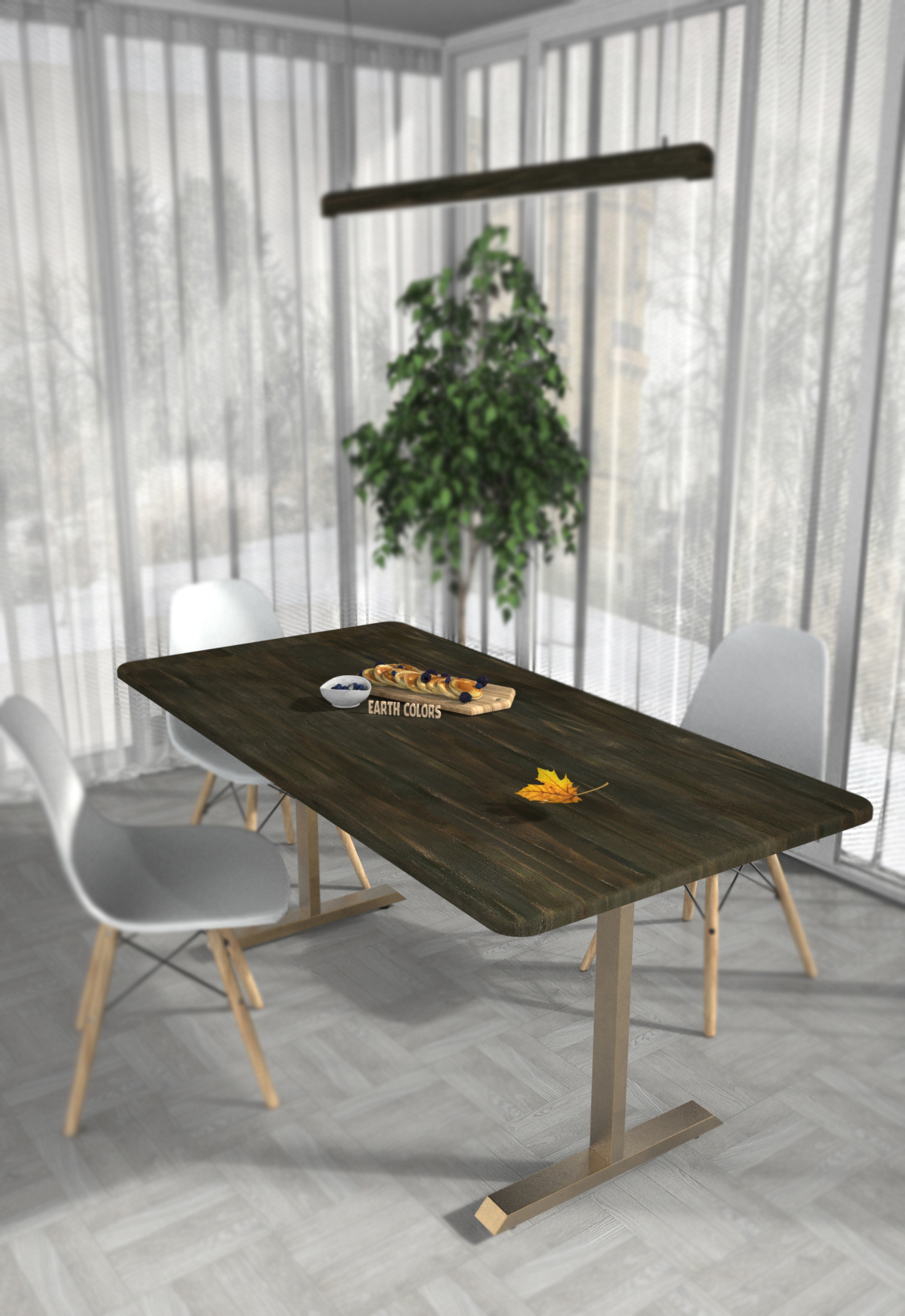 Round dining table expandable