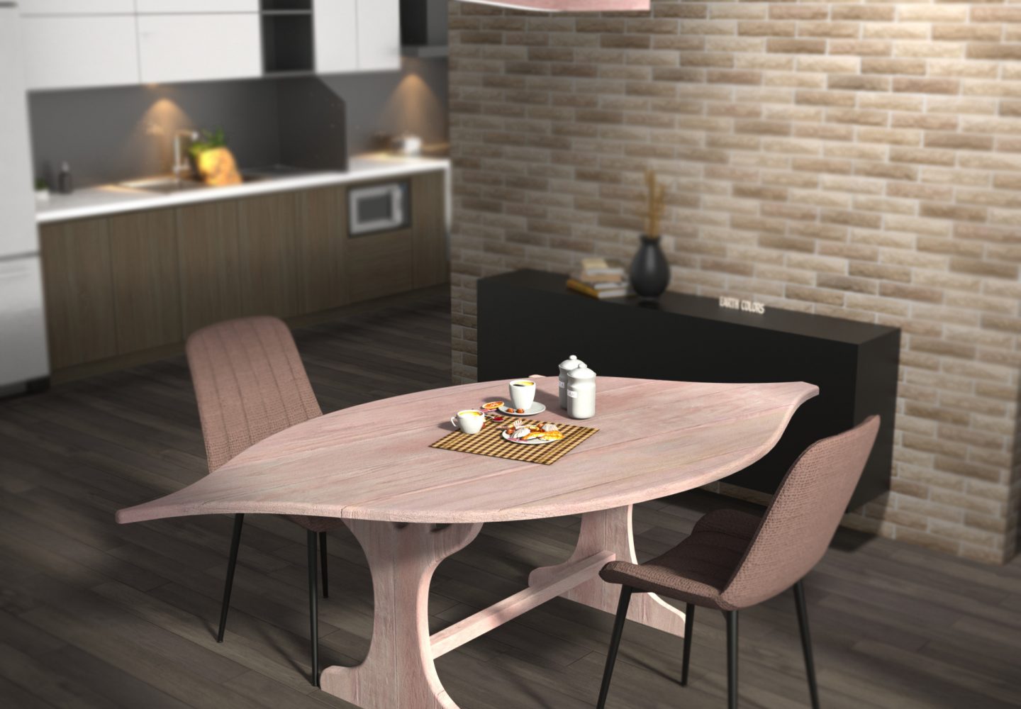 Round dining table that seats 6