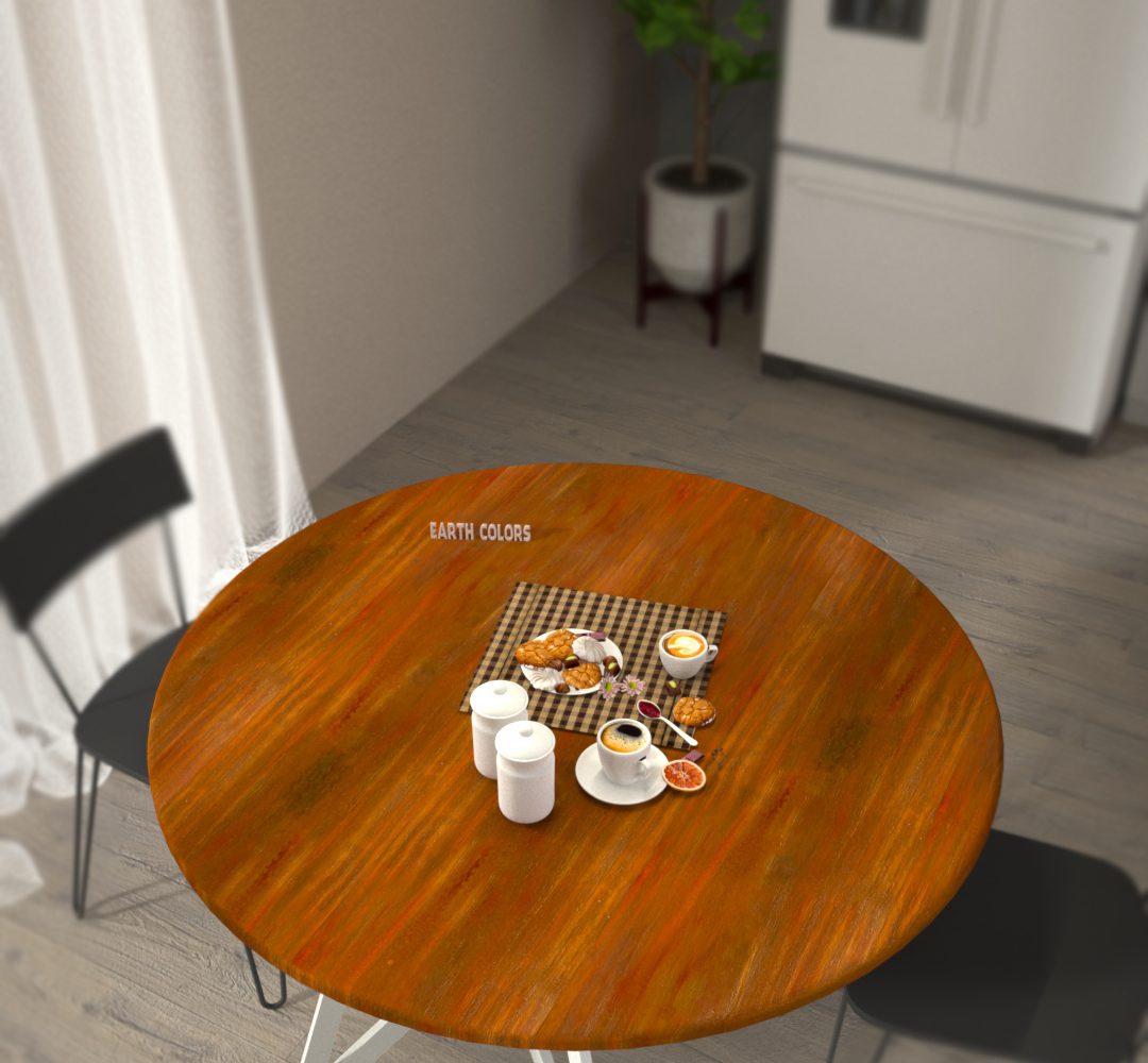 Round wooden dining table designs