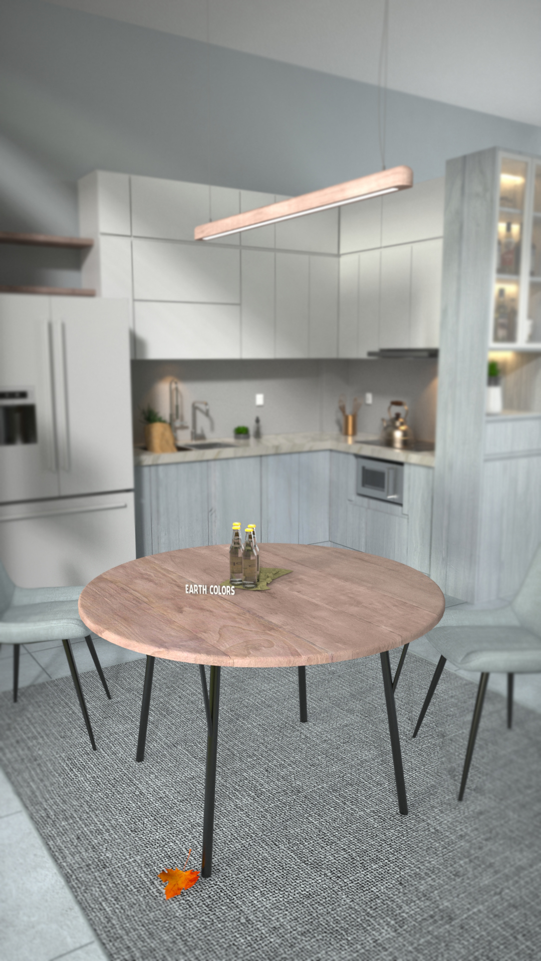 Round wooden kitchen tables