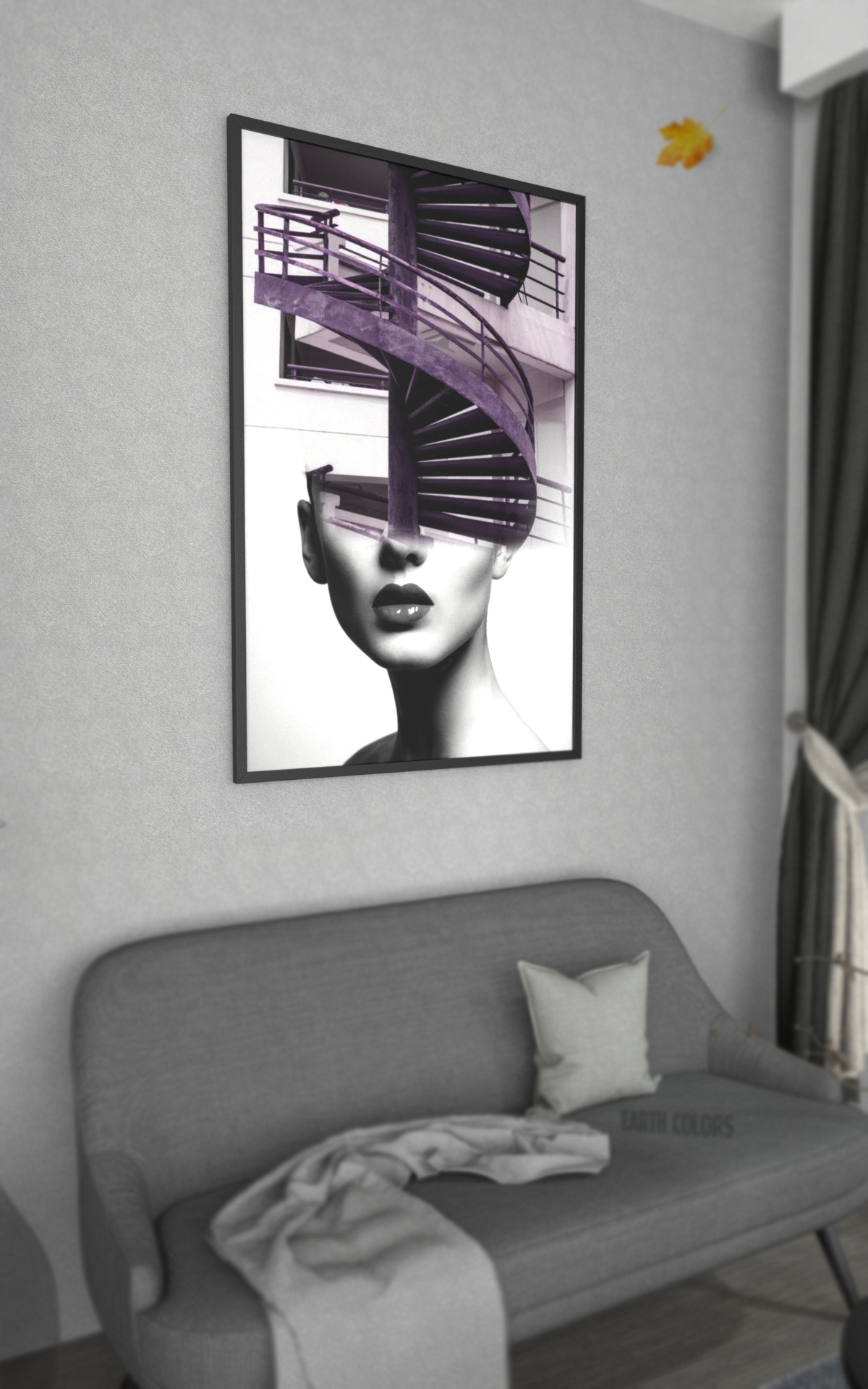 Place your very own favorite design for simple wall painting art