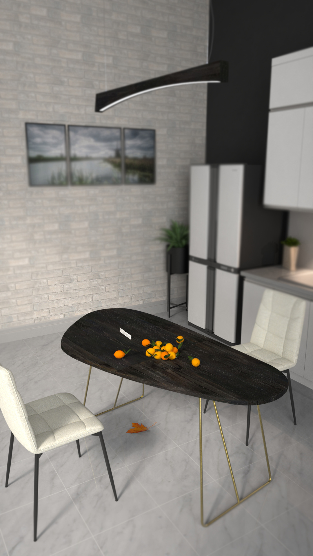 Small wood table for kitchen