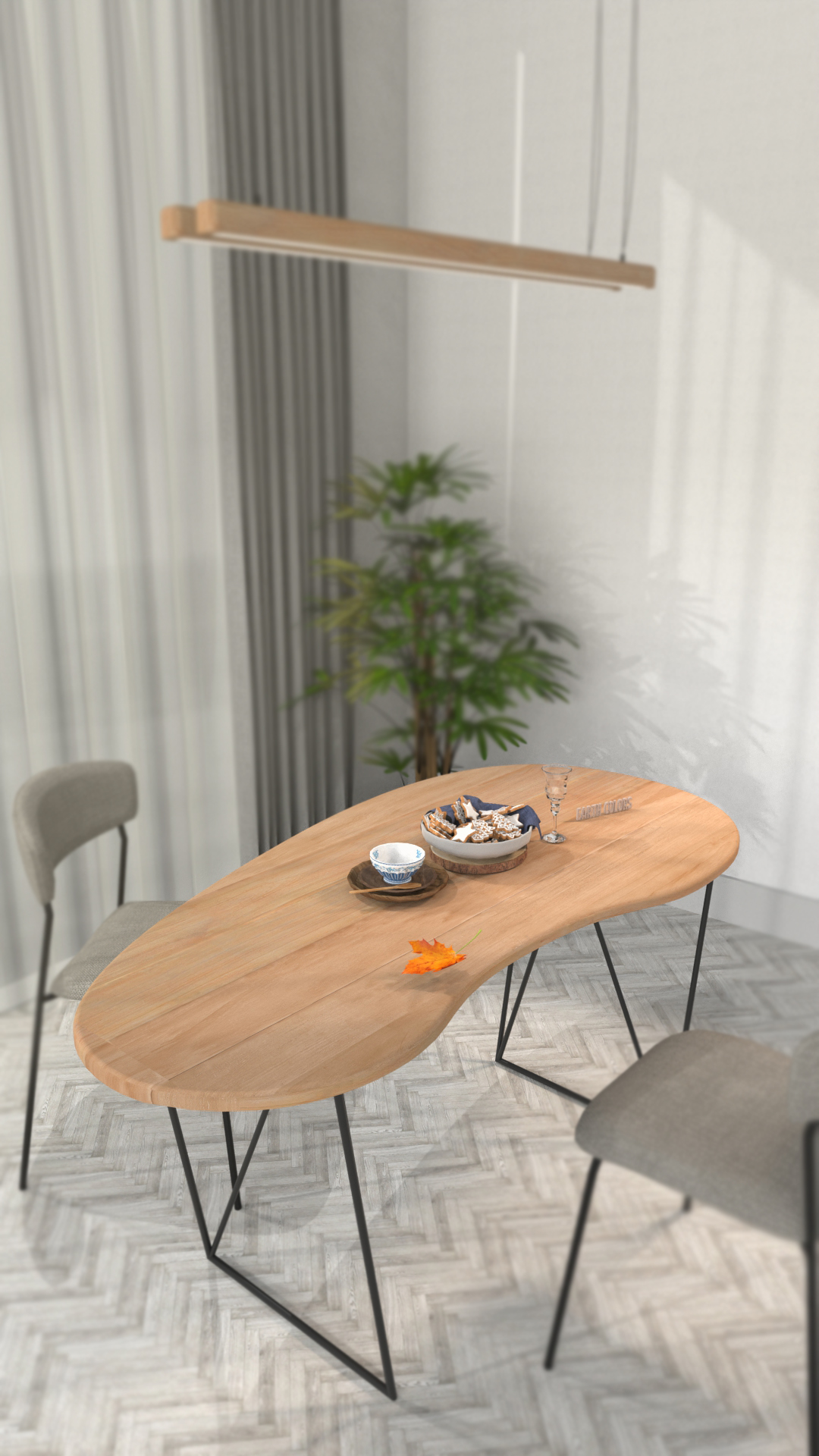 Small wooden table