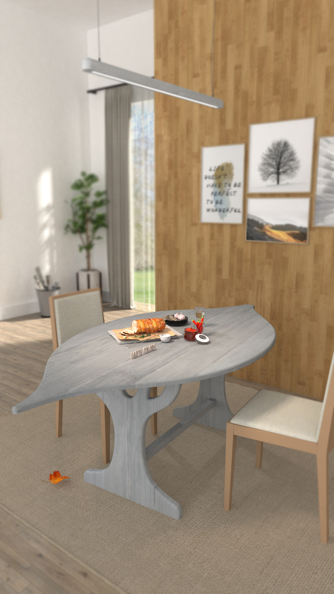 Solid wood farmhouse dining tables