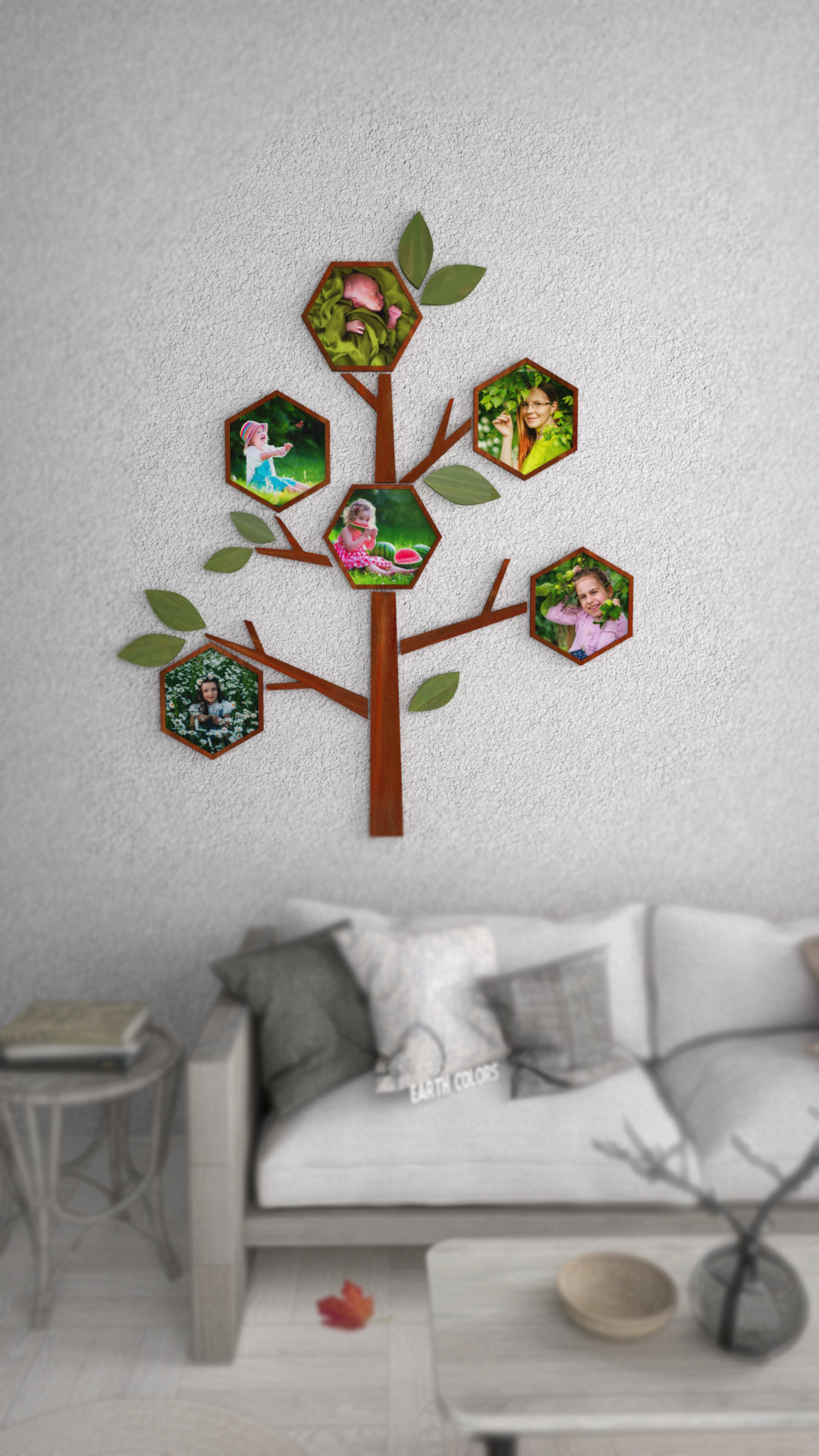 A Tree wall decor can create a household life representation