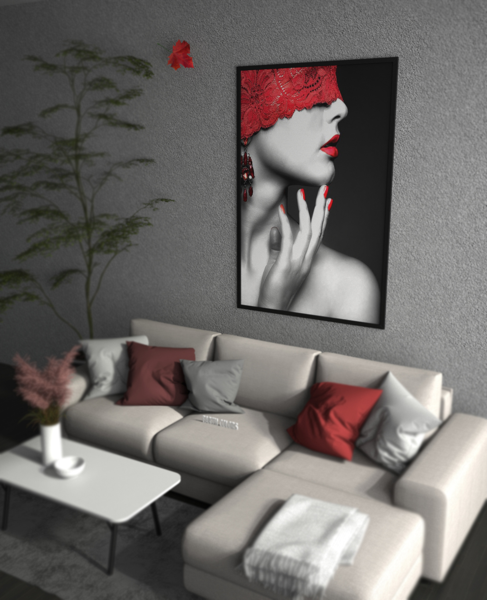 Choose flexible and popular colors in your wall art in frame