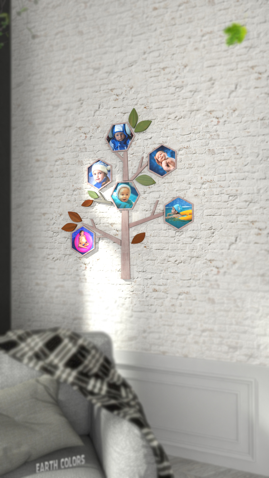 Enjoy never-ending pattern of wall art tree of life