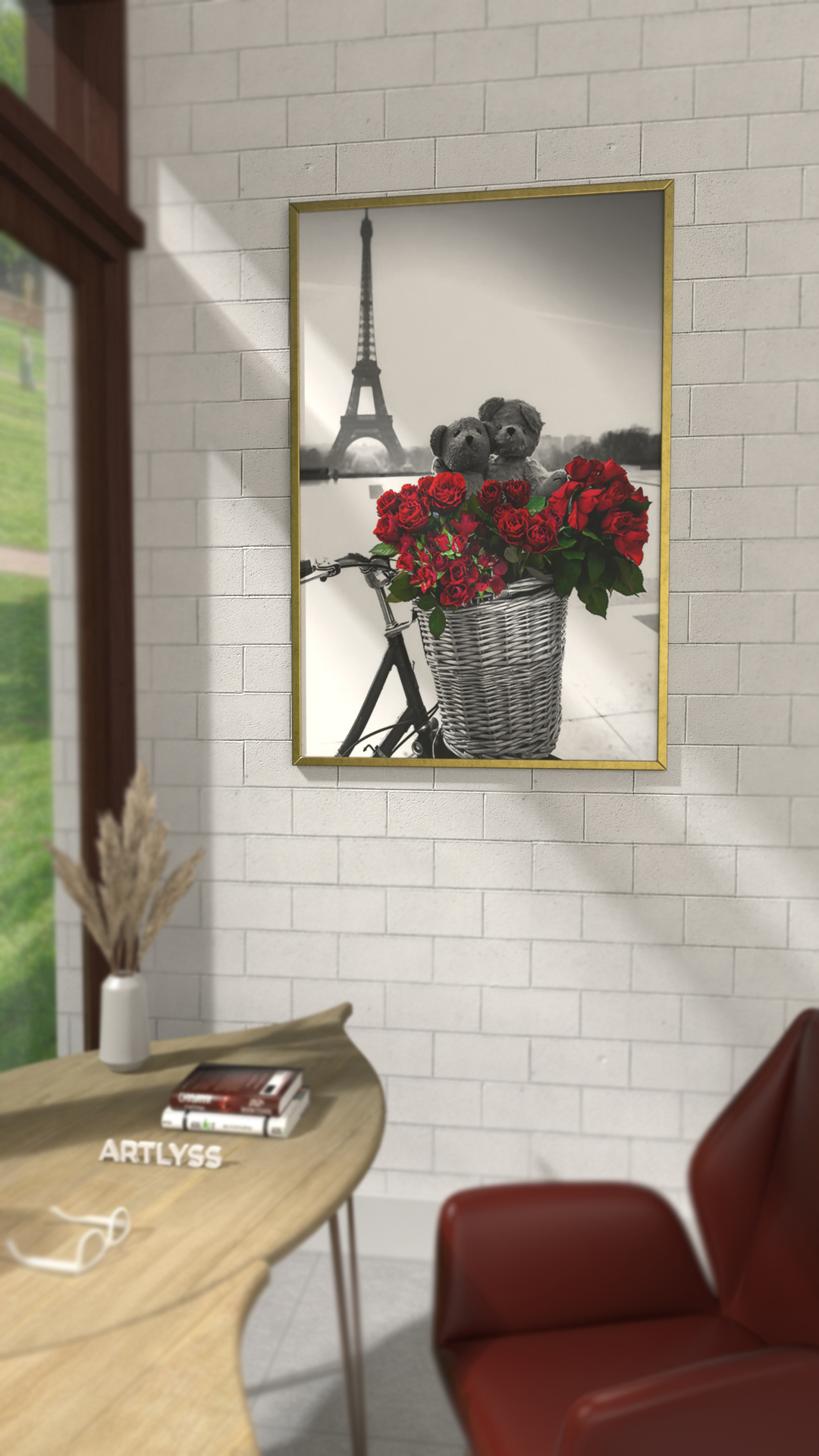 Wall decor with frame