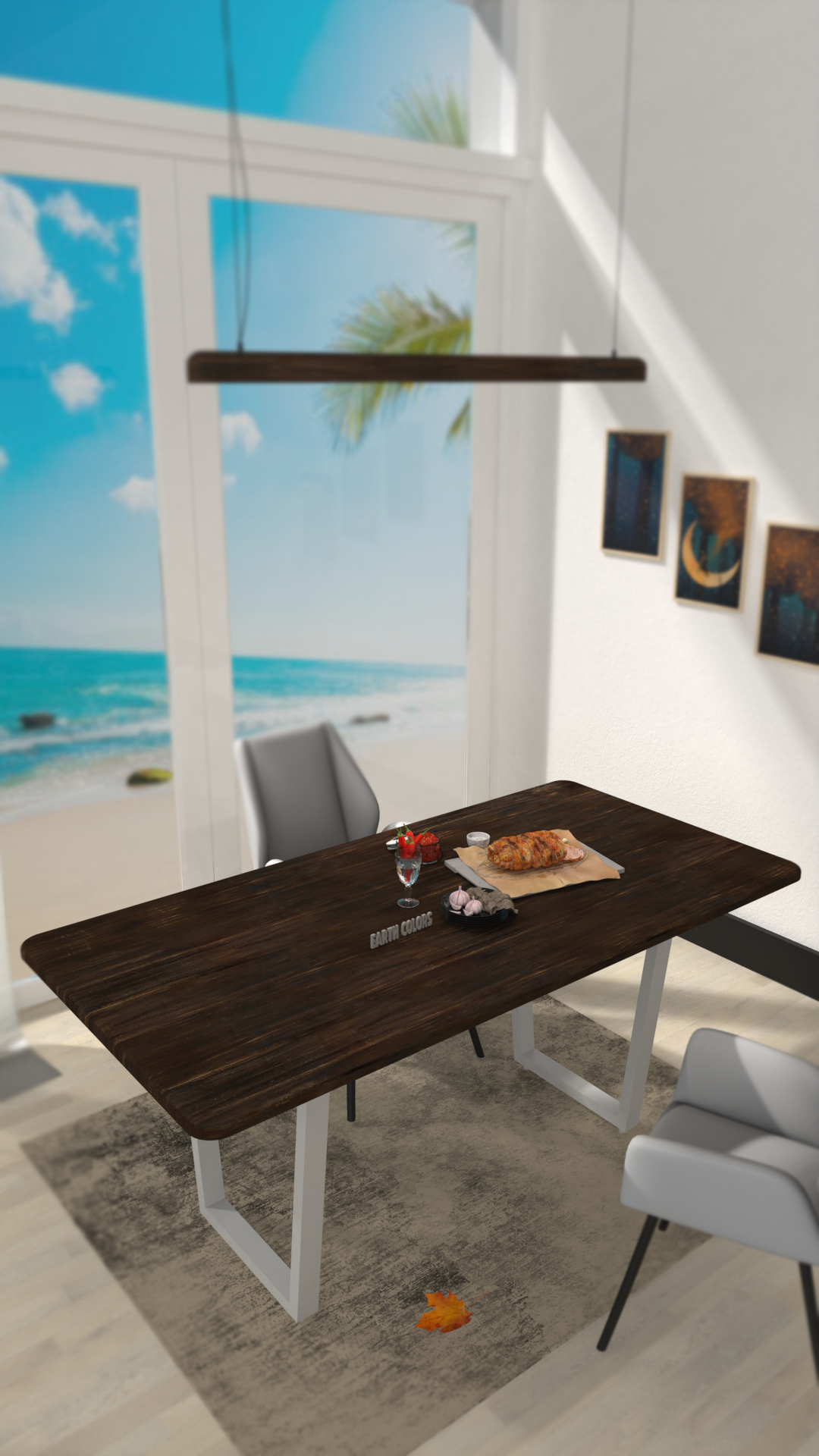 EARTHCOLORS is best location to obtain Wood dining table designs